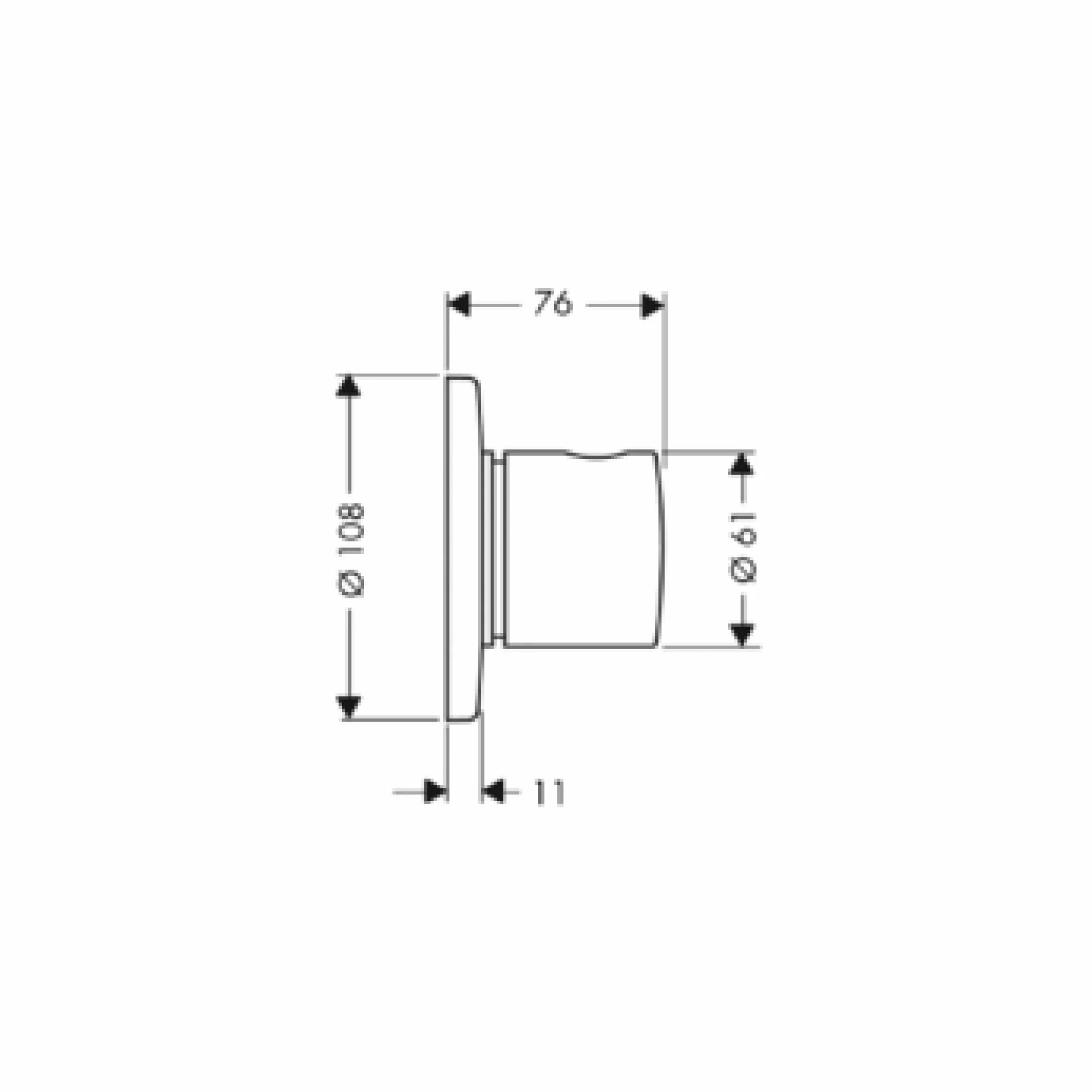 Фото - Переключатель потоков Hansgrohe Trio/Quattro S 15932000 на три потребителя - Hansgrohe