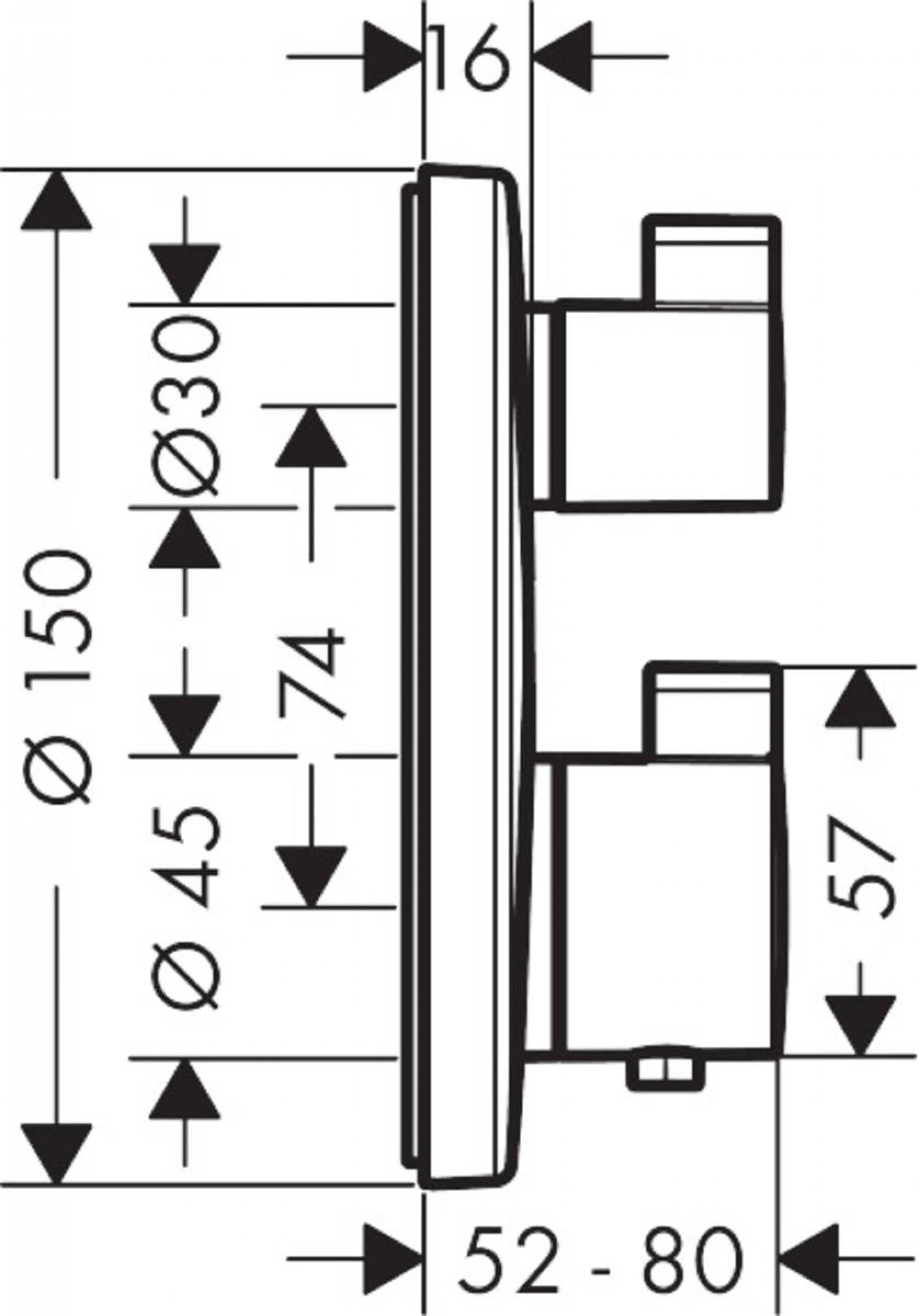 Фото - Термостат для душа Hansgrohe Ecostat S 15757000 - Hansgrohe