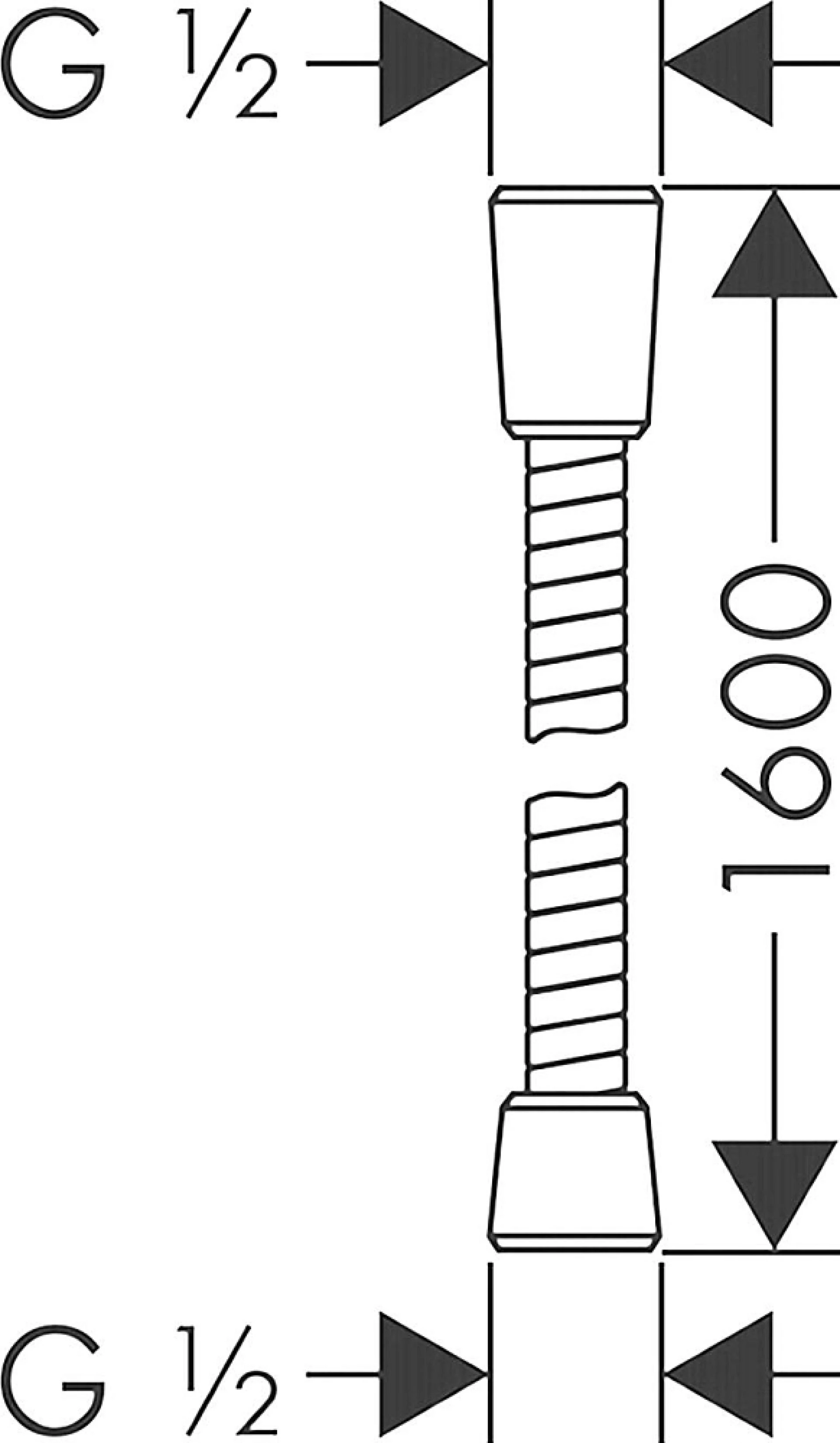 Фото - Душевой шланг Hansgrohe Sensoflex 160 28136000 - Hansgrohe