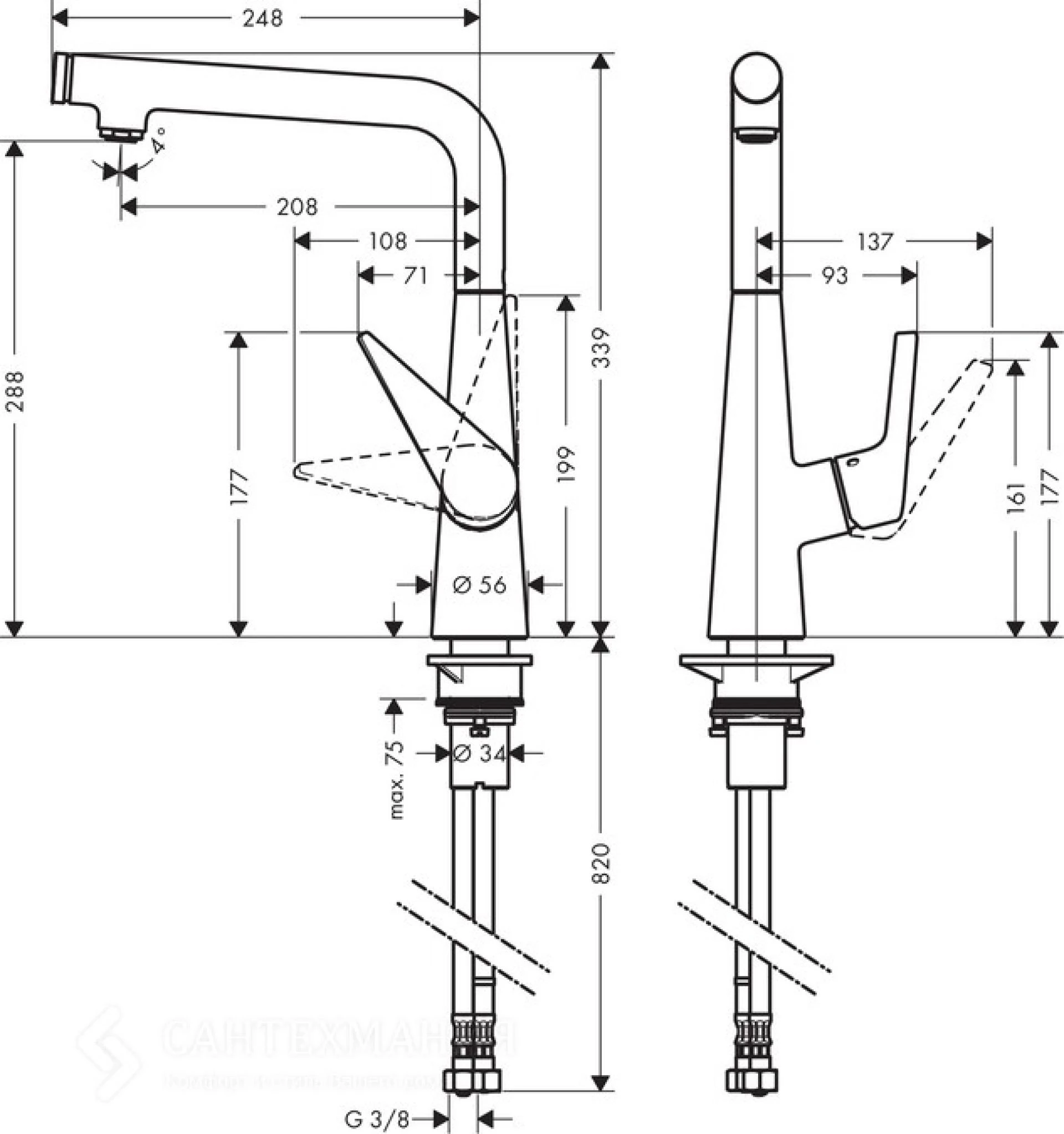 Фото - Смеситель для кухни Hansgrohe Talis Select S 72820000 - Hansgrohe