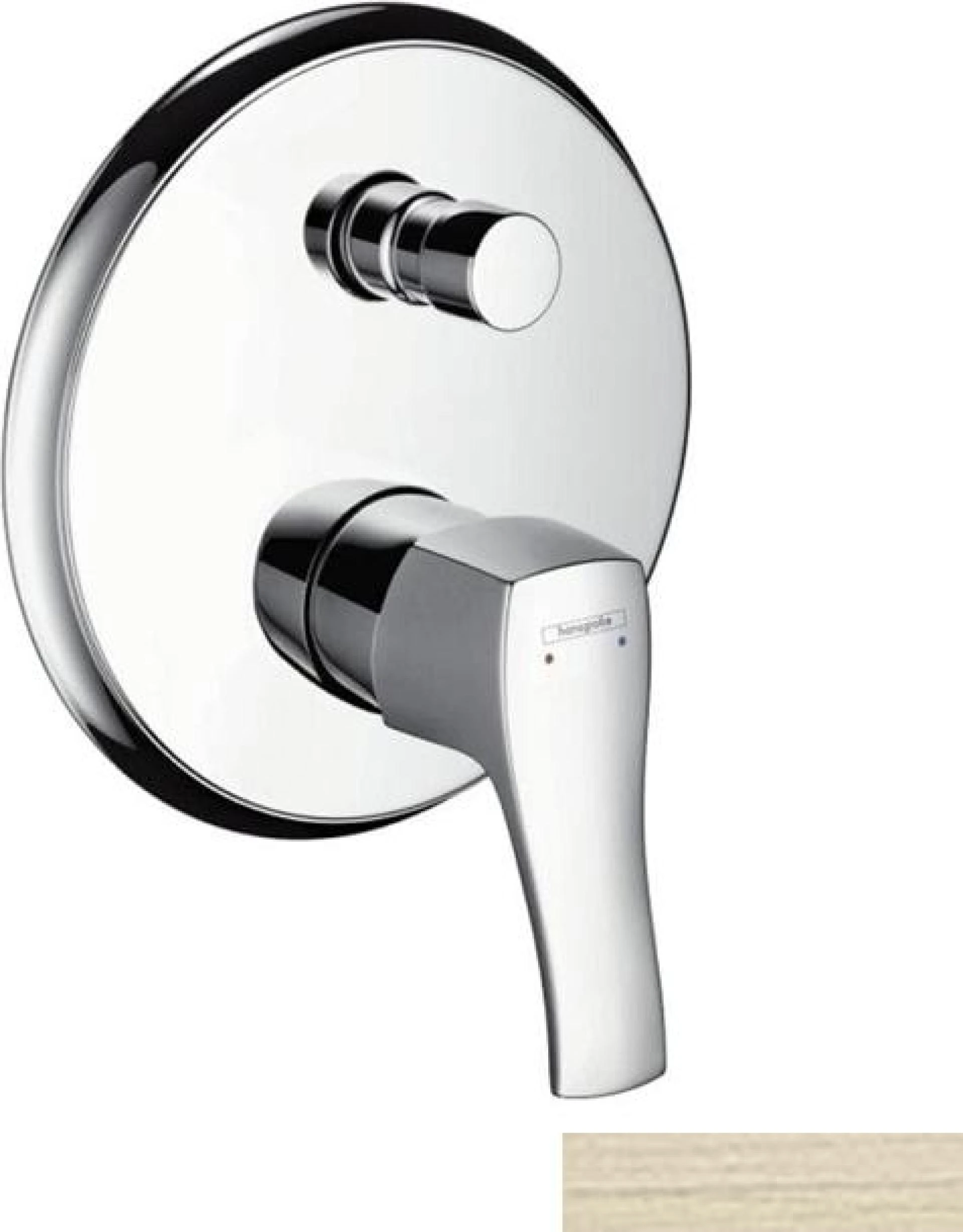 Фото - Смеситель для ванны Hansgrohe Metris Classic 31485820, никель - Hansgrohe