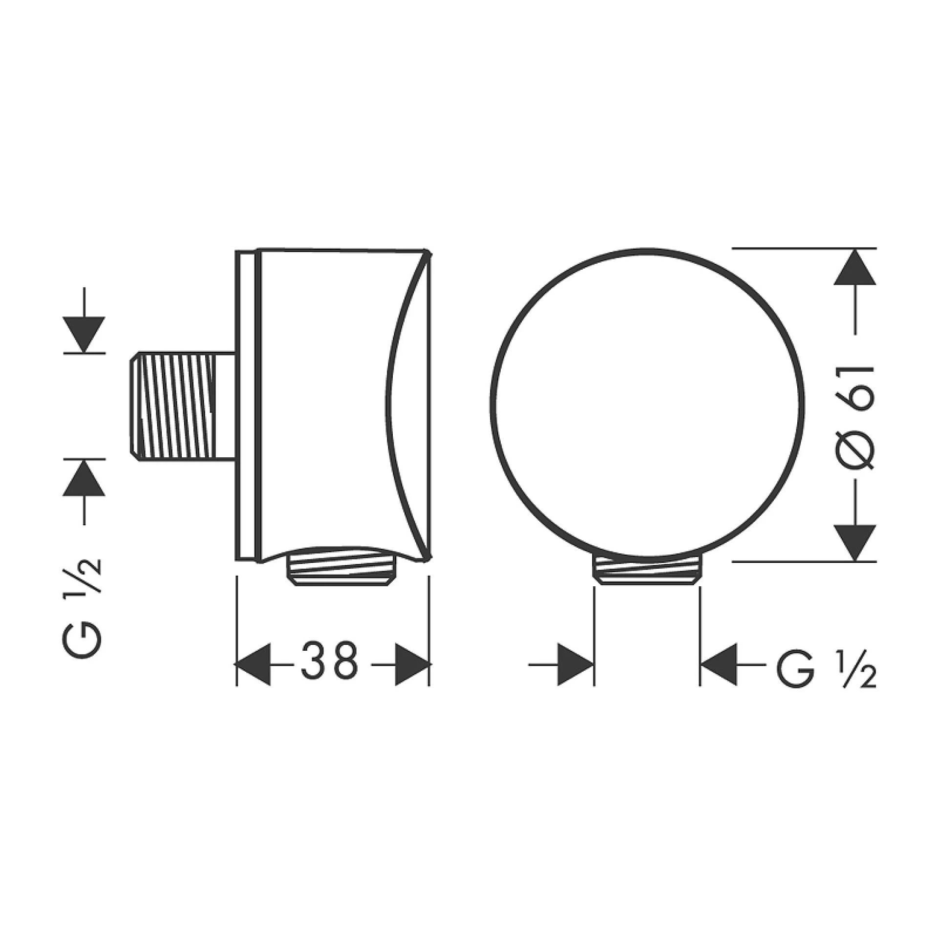 Фото - Шланговое подключение Hansgrohe Fixfit S 26453990, полированное золото - Hansgrohe