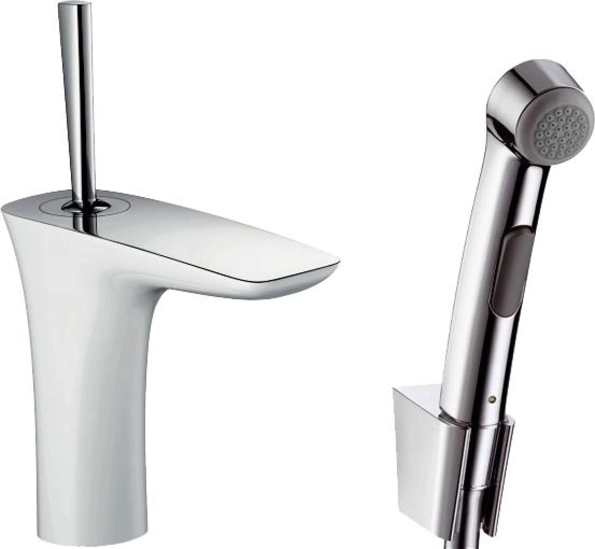 Фото - Смеситель Hansgrohe PuraVida 15275400 для раковины с гигиеническим душем - Hansgrohe