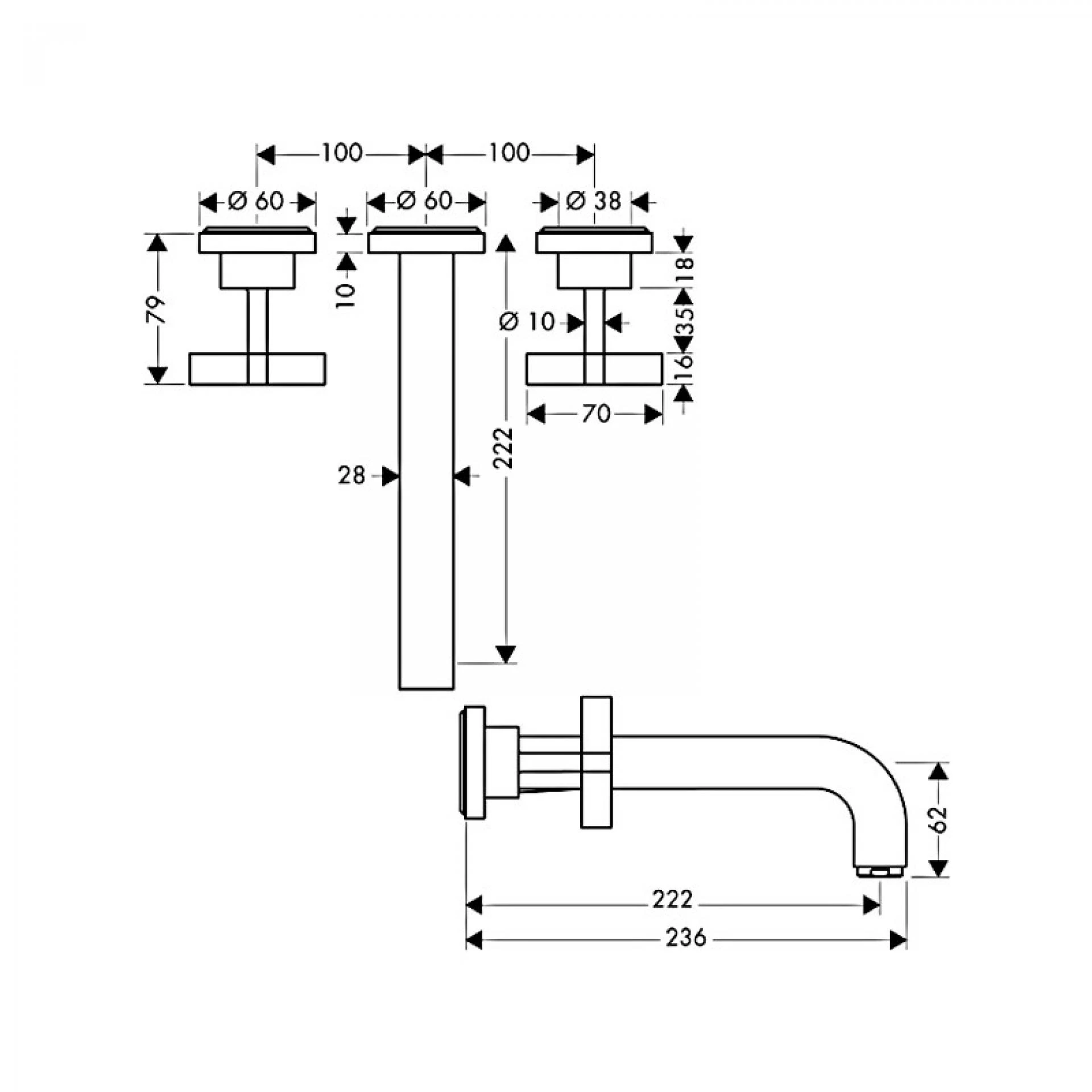 Фото - Смеситель для раковины Axor Citterio 39143000 - Hansgrohe