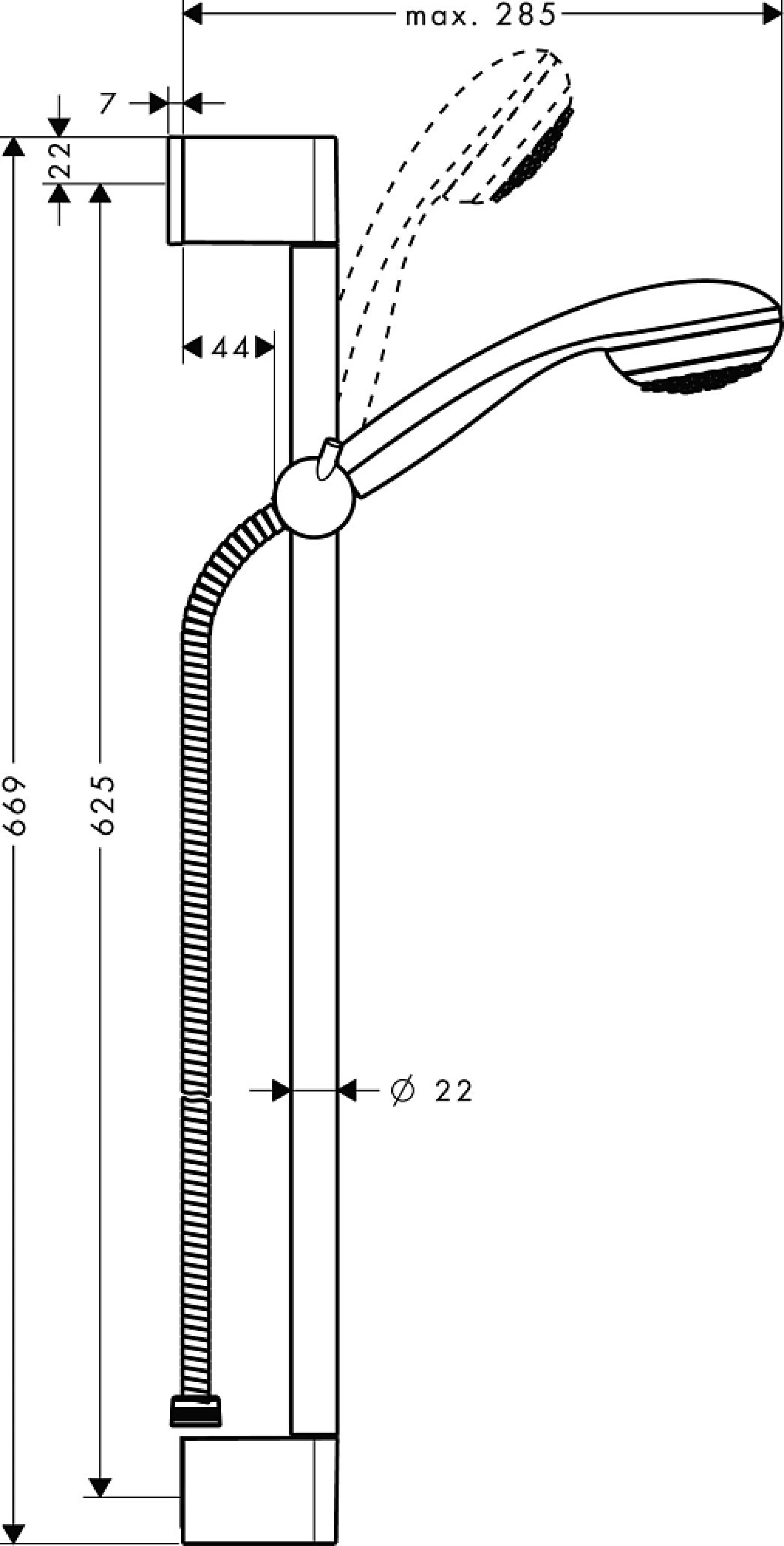 Фото - Душевой гарнитур Hansgrohe Crometta 85 Multi 27767000 Unica Crometta - Hansgrohe