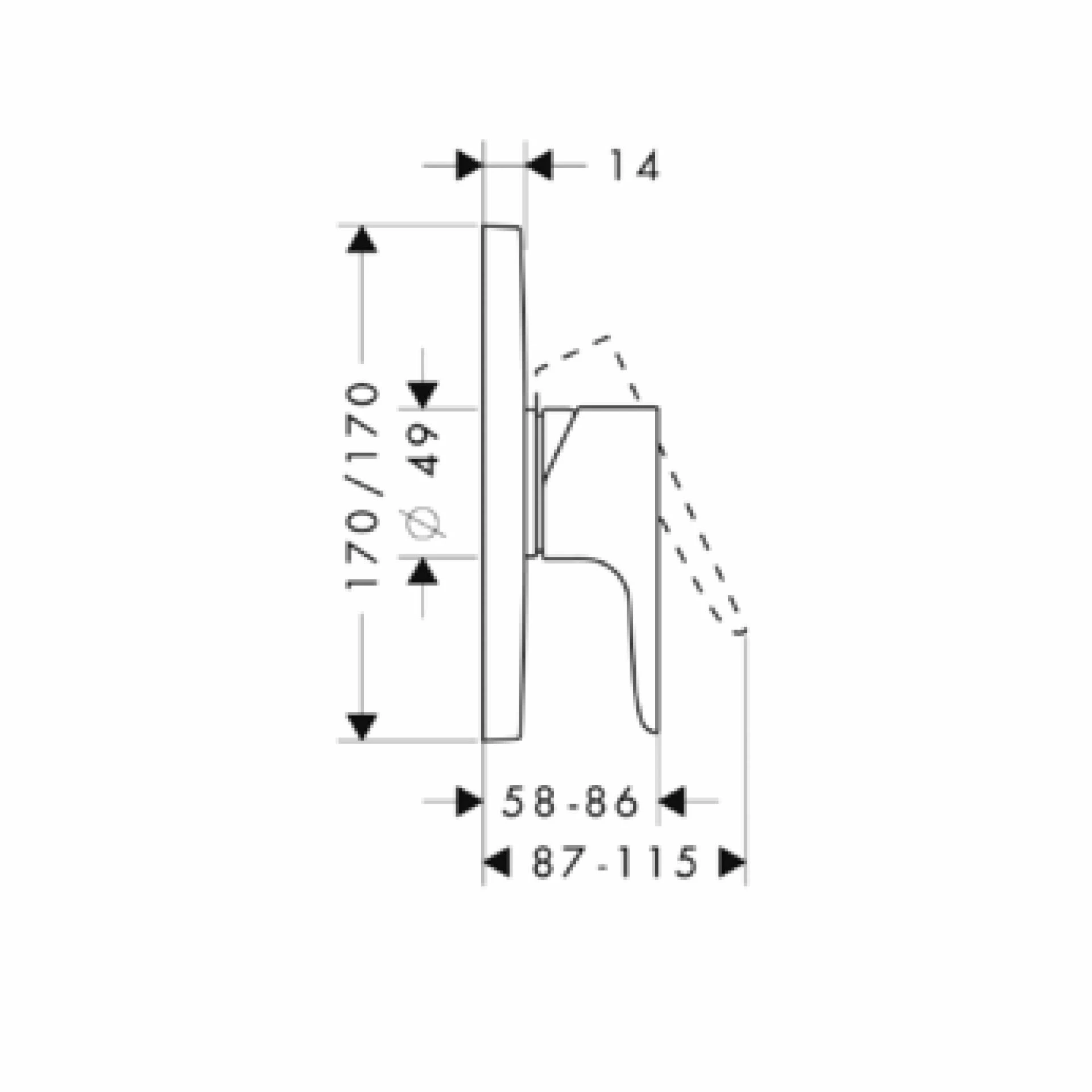 Фото - Смеситель для душа Axor Citterio M 34625000 - Hansgrohe