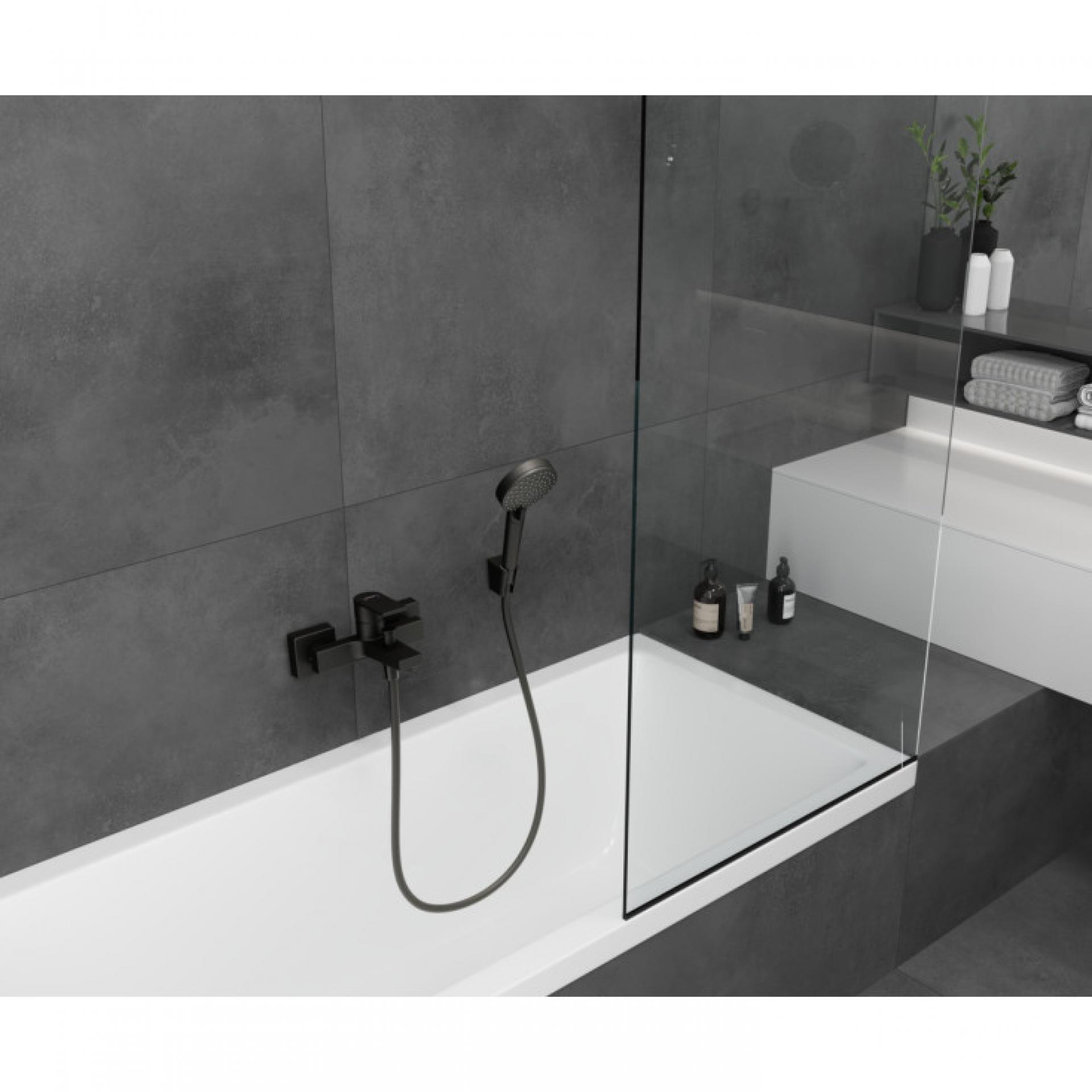 Фото - Смеситель для ванны Hansgrohe Vernis Shape 71450670, черный матовый - Hansgrohe