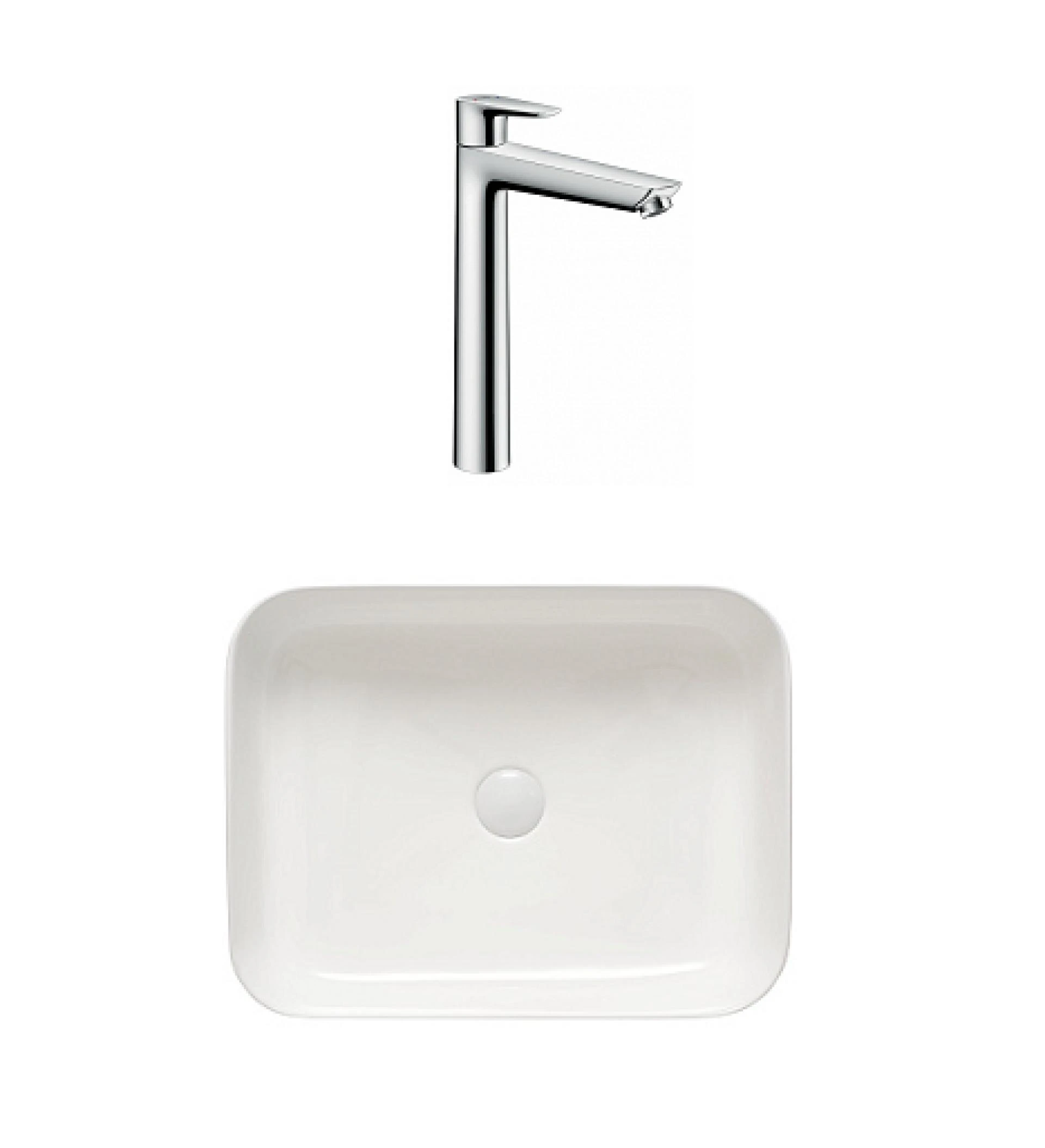 Фото - Комплект раковина San More Lamiacasa SMS971901 + смеситель Hansgrohe Talis E 71716000 - Hansgrohe