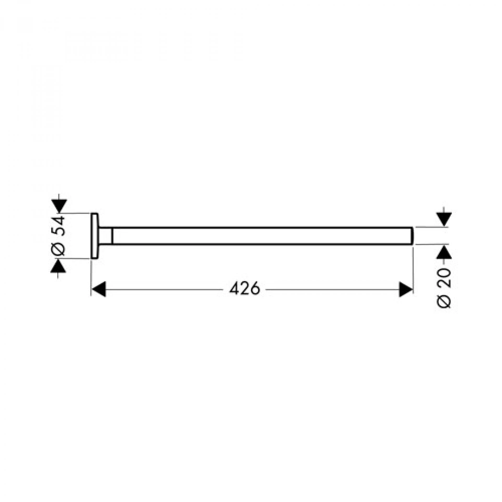 Фото - Полотенцедержатель Axor Uno 2 426мм 41520000 - Hansgrohe