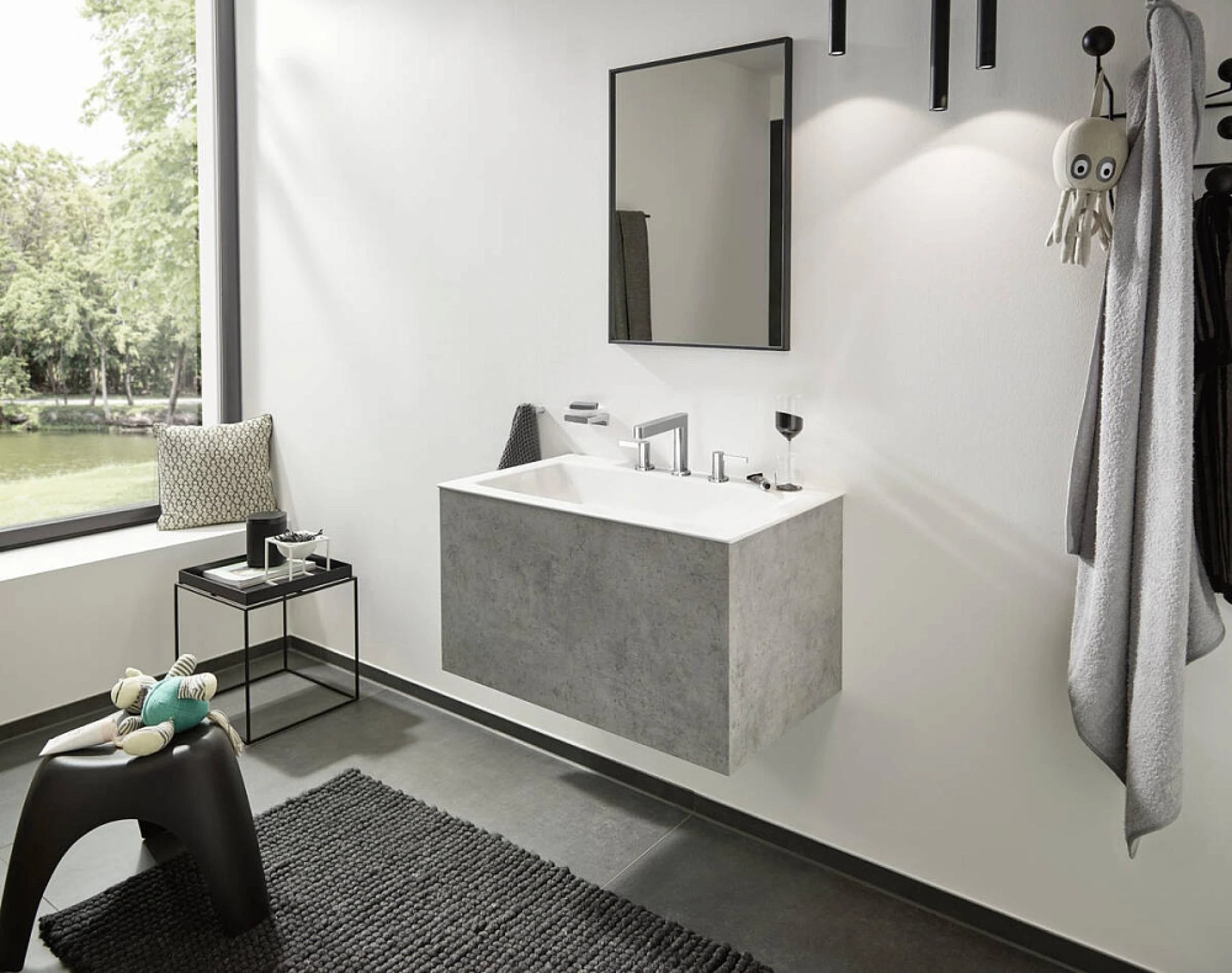 Фото - Мыльница Hansgrohe AddStoris 41746340, матовый чёрный хром - Hansgrohe