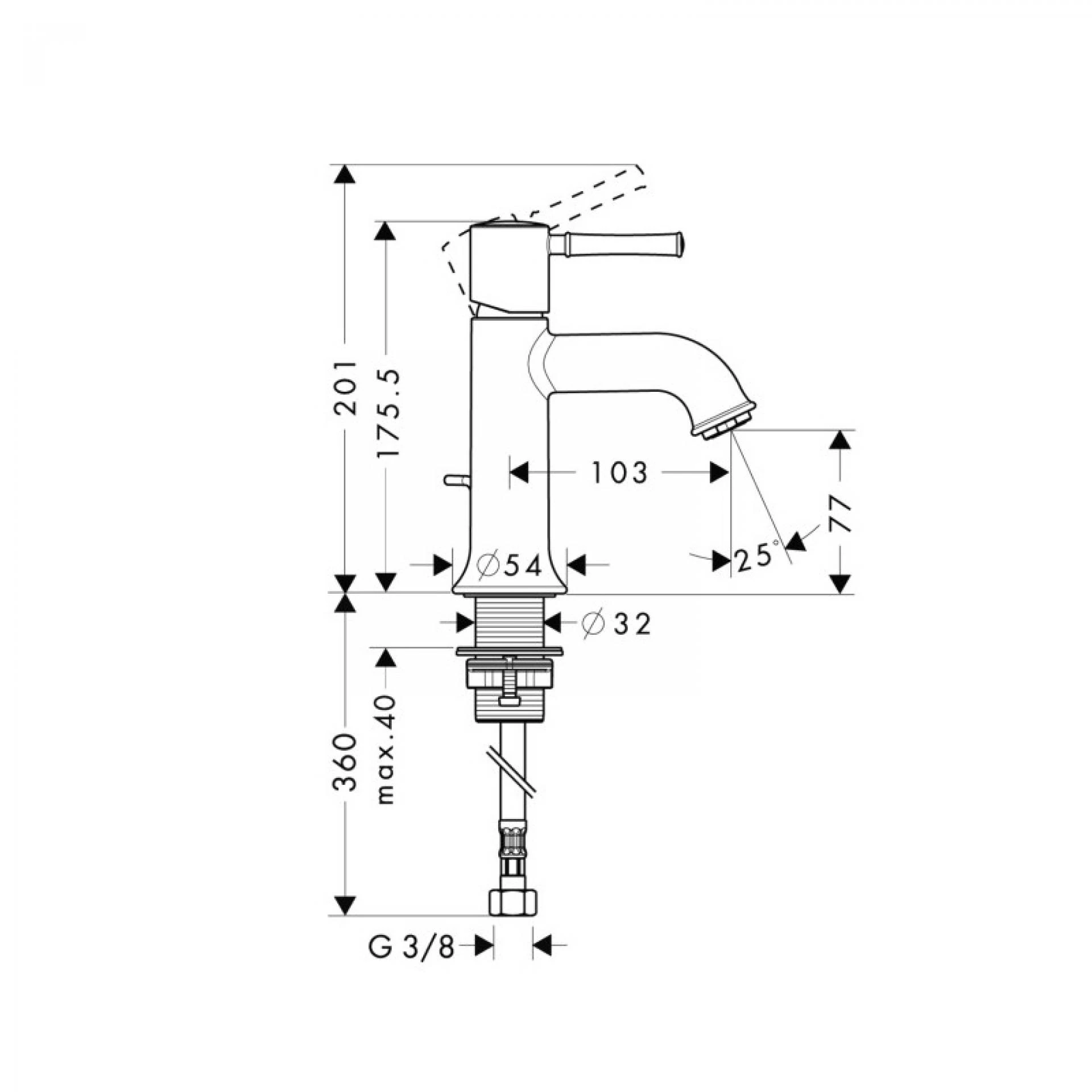 Фото - Смеситель Hansgrohe Talis Classic 14111000 для раковины - Hansgrohe