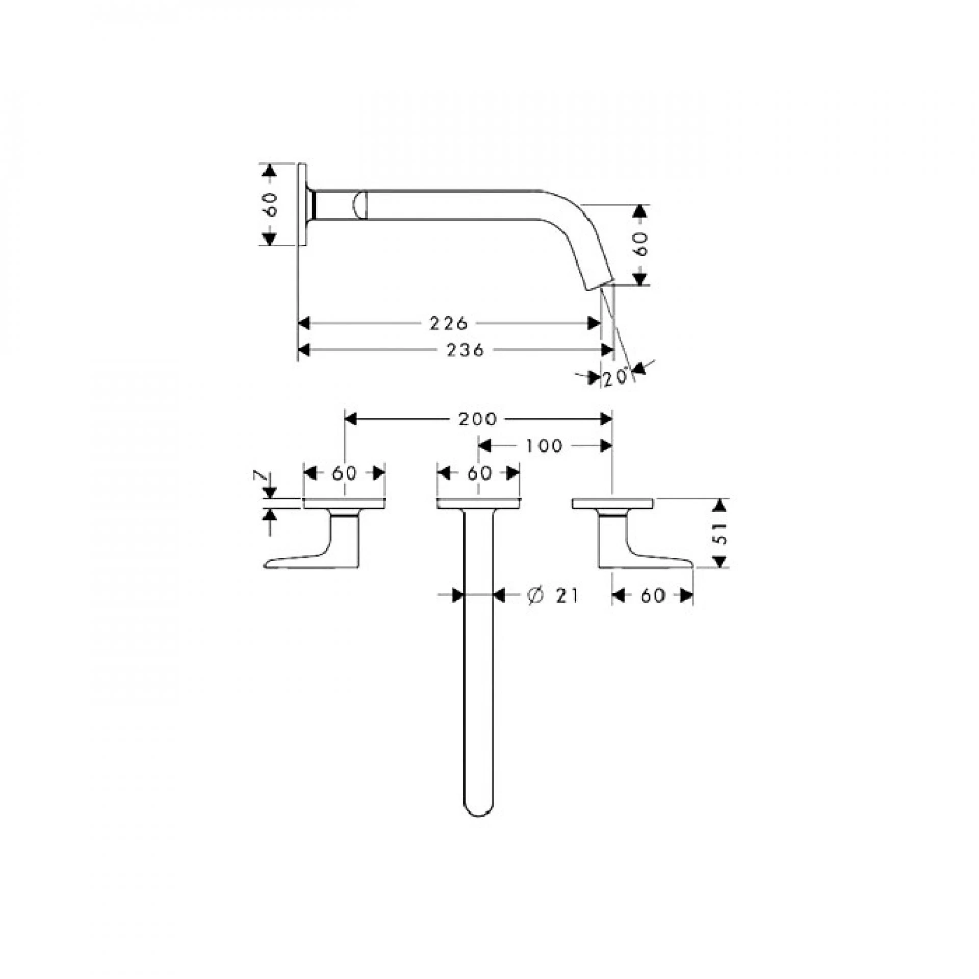 Фото - Смеситель для раковины Axor Citterio M 34315000 - Hansgrohe