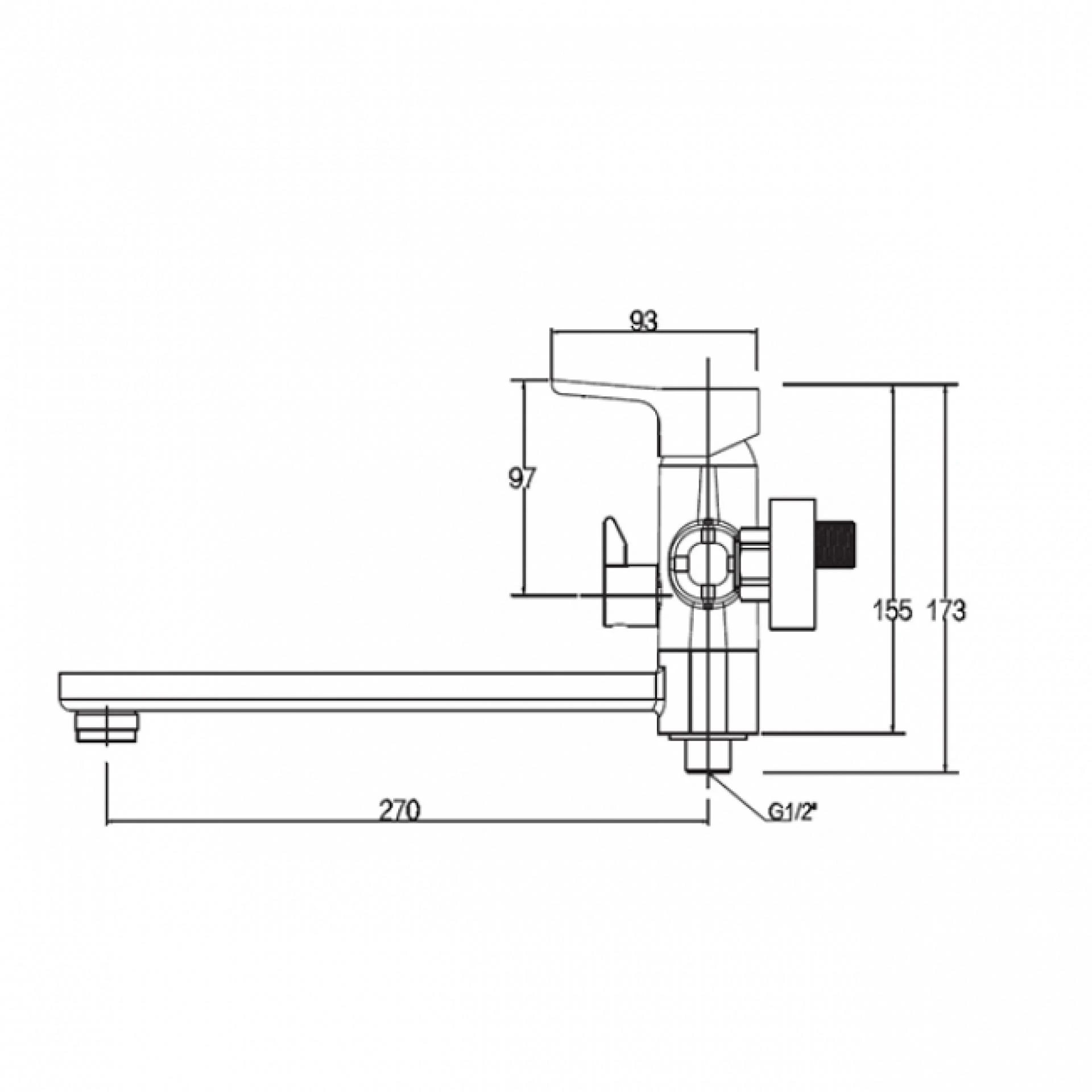 Фото - Смеситель для ванны с душем KAISER Vega 63055 - Hansgrohe