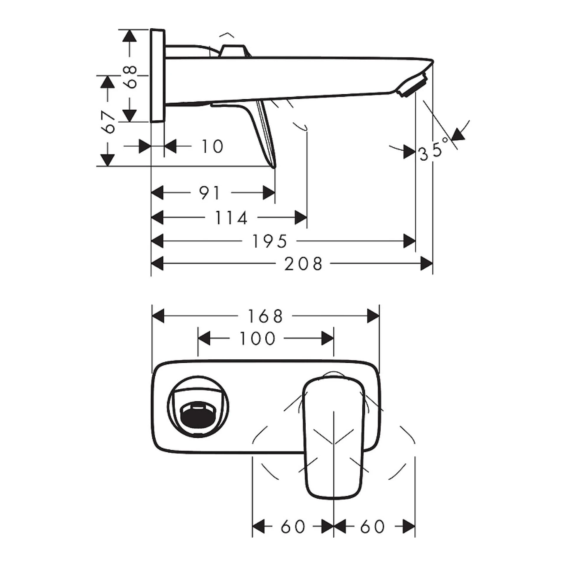 Фото - Смеситель для раковины Hansgrohe Logis 71220670, черный матовый - Hansgrohe