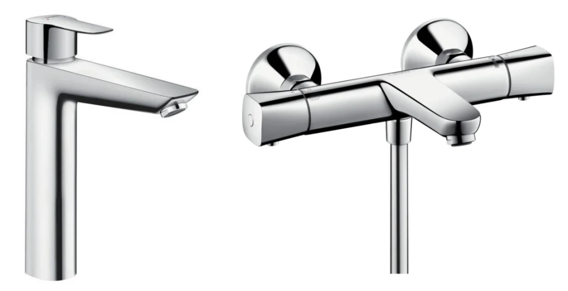 Фото - Смеситель для ванны с душем Hansgrohe Logis 71090000/13123000 хром - Hansgrohe