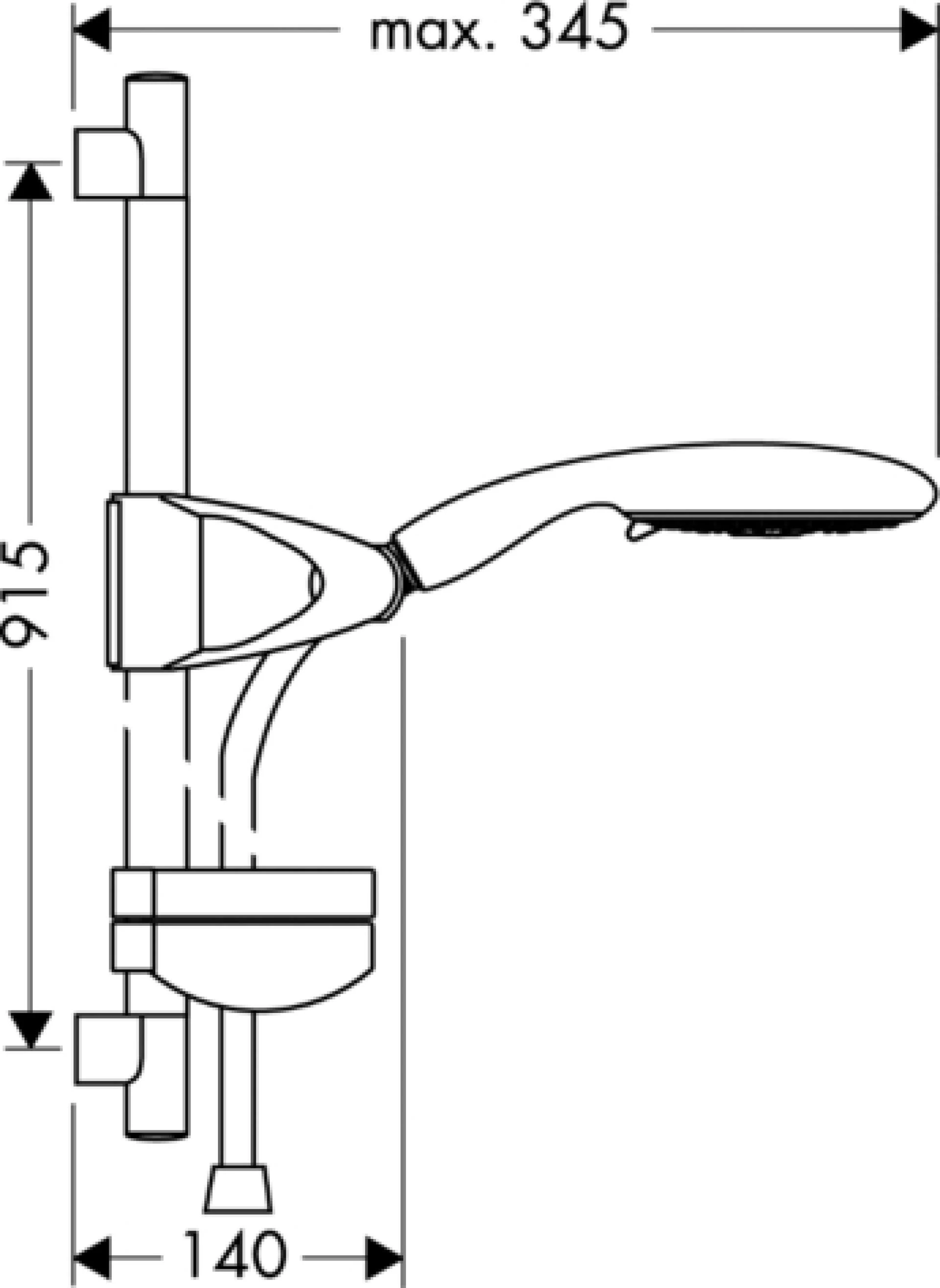 Фото - Душевой гарнитур Hansgrohe Raindance E 27885000 - Hansgrohe