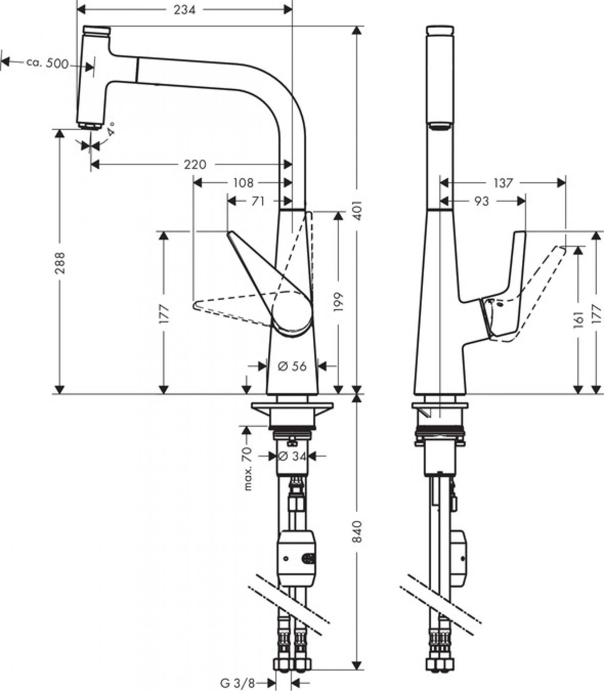 Фото - Смеситель Hansgrohe Talis Select S 72821000 для кухонной мойки - Hansgrohe