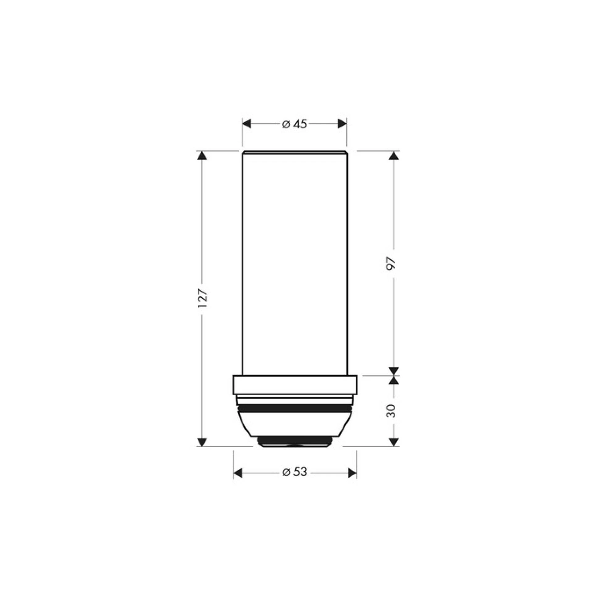 Фото - Удлинение трубы 60 мм Axor Starck 97686000 - Hansgrohe