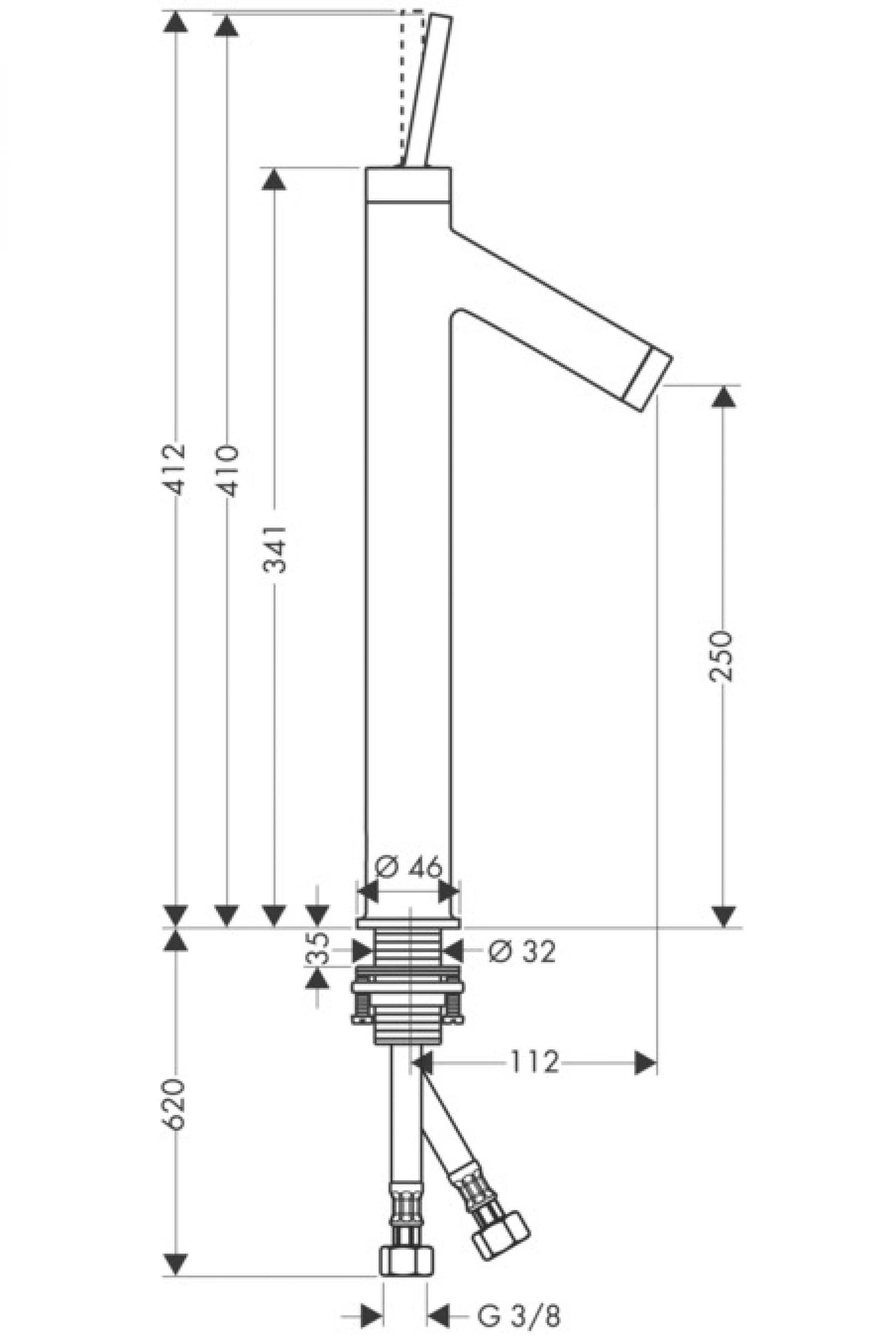 Фото - Смеситель для раковины Axor Starck 10129310, красное золото - Hansgrohe