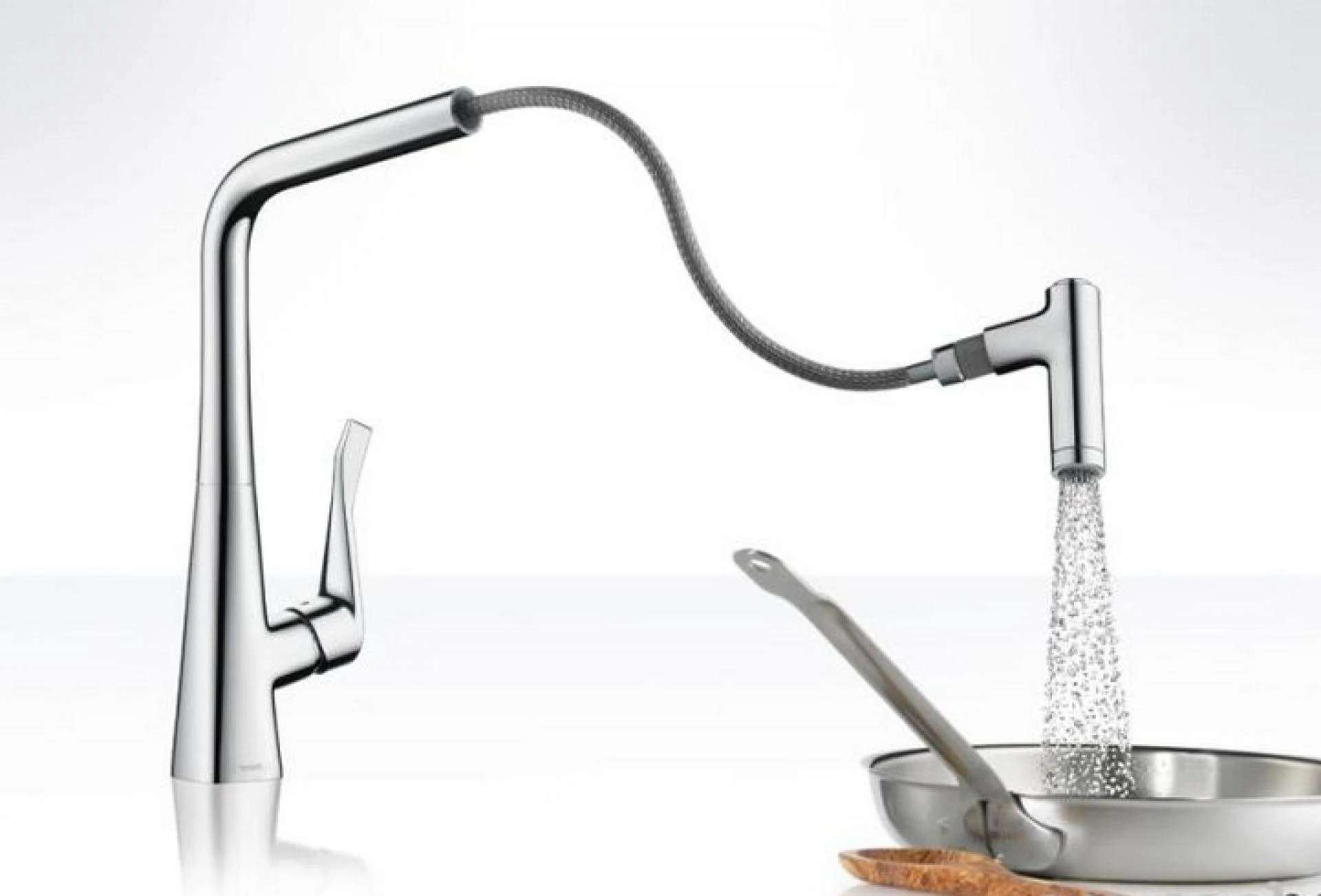 Фото - Смеситель Hansgrohe Metris Select 14884000 для кухонной мойки - Hansgrohe