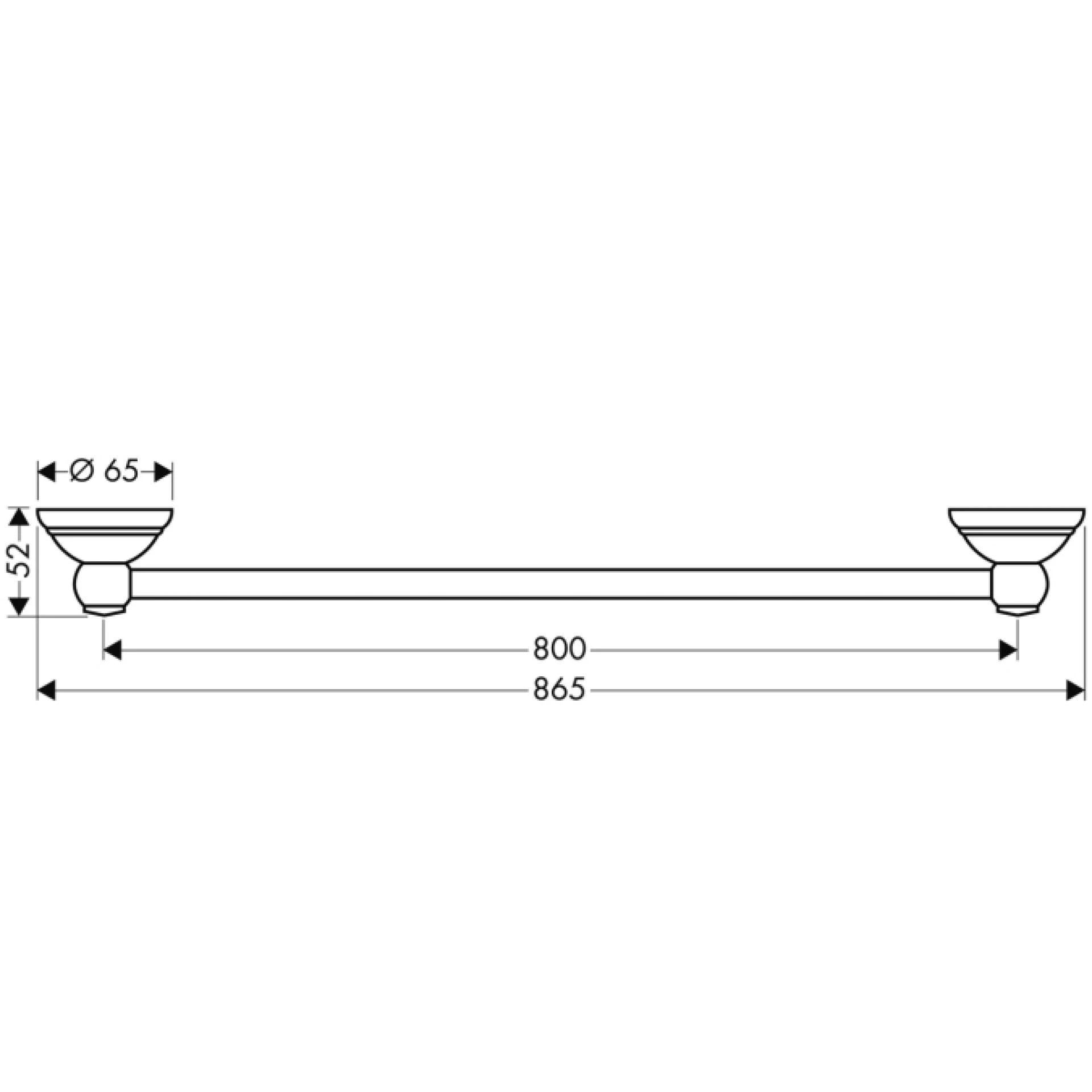 Фото - Полотенцедержатель Axor Carlton 41408000 - Hansgrohe