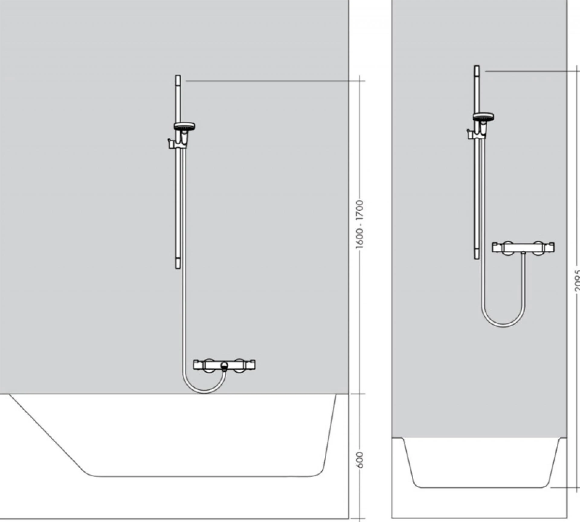 Фото - Душевая штанга Hansgrohe Unica S Puro 28631700, белый матовый - Hansgrohe