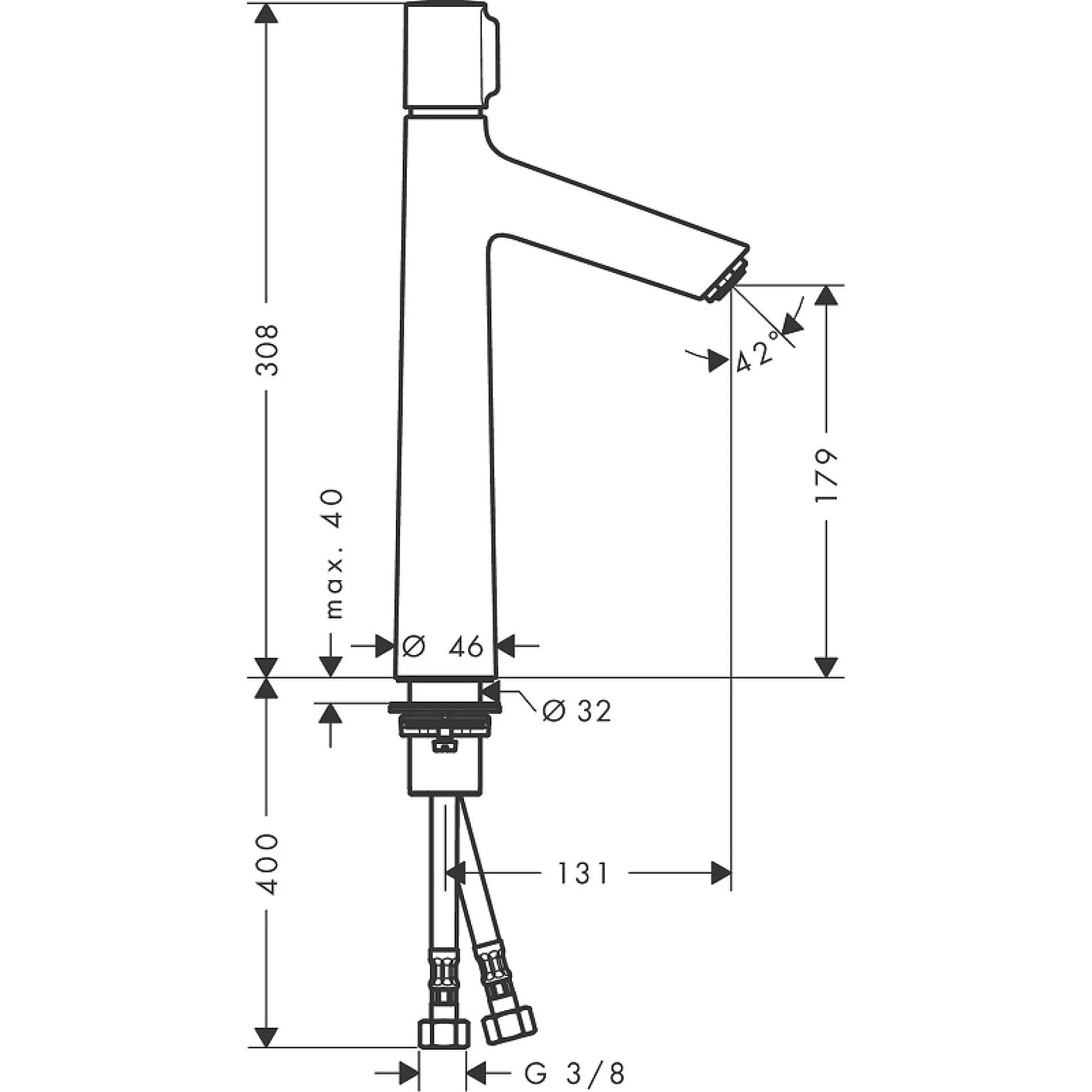 Фото - Смеситель для раковины Hansgrohe Talis Select S 72045000, хром - Hansgrohe