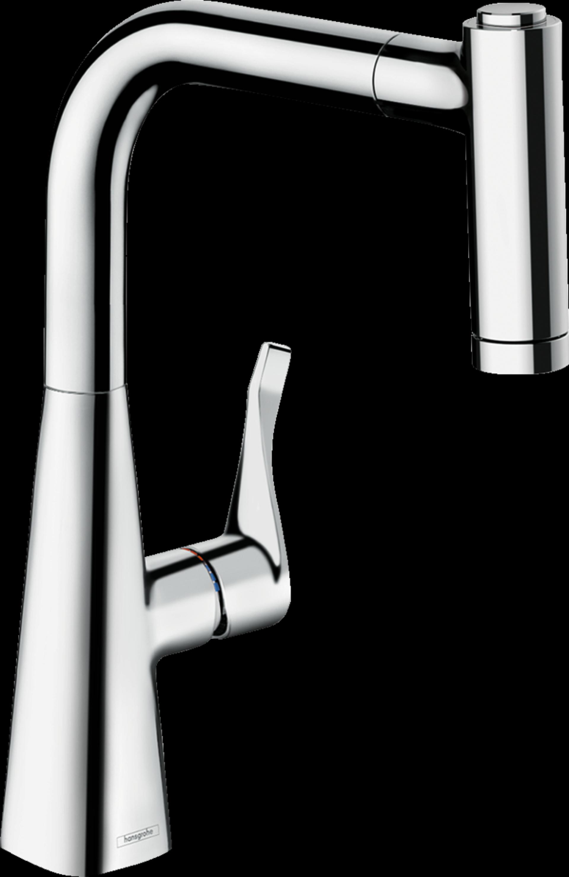 Смеситель для кухни Hansgrohe Metris 73800000, хром