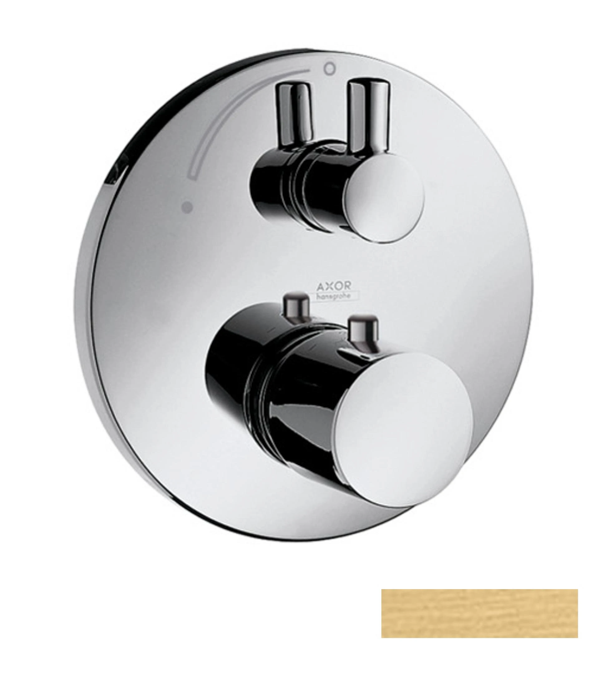 Фото - Термостат для душа Axor Uno 38700250, золото - Hansgrohe