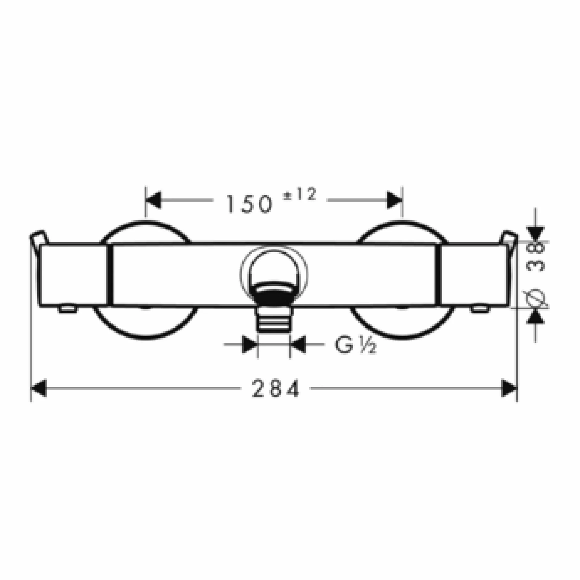 Фото - Термостат для ванны Hansgrohe Ecostat S 13245000 - Hansgrohe