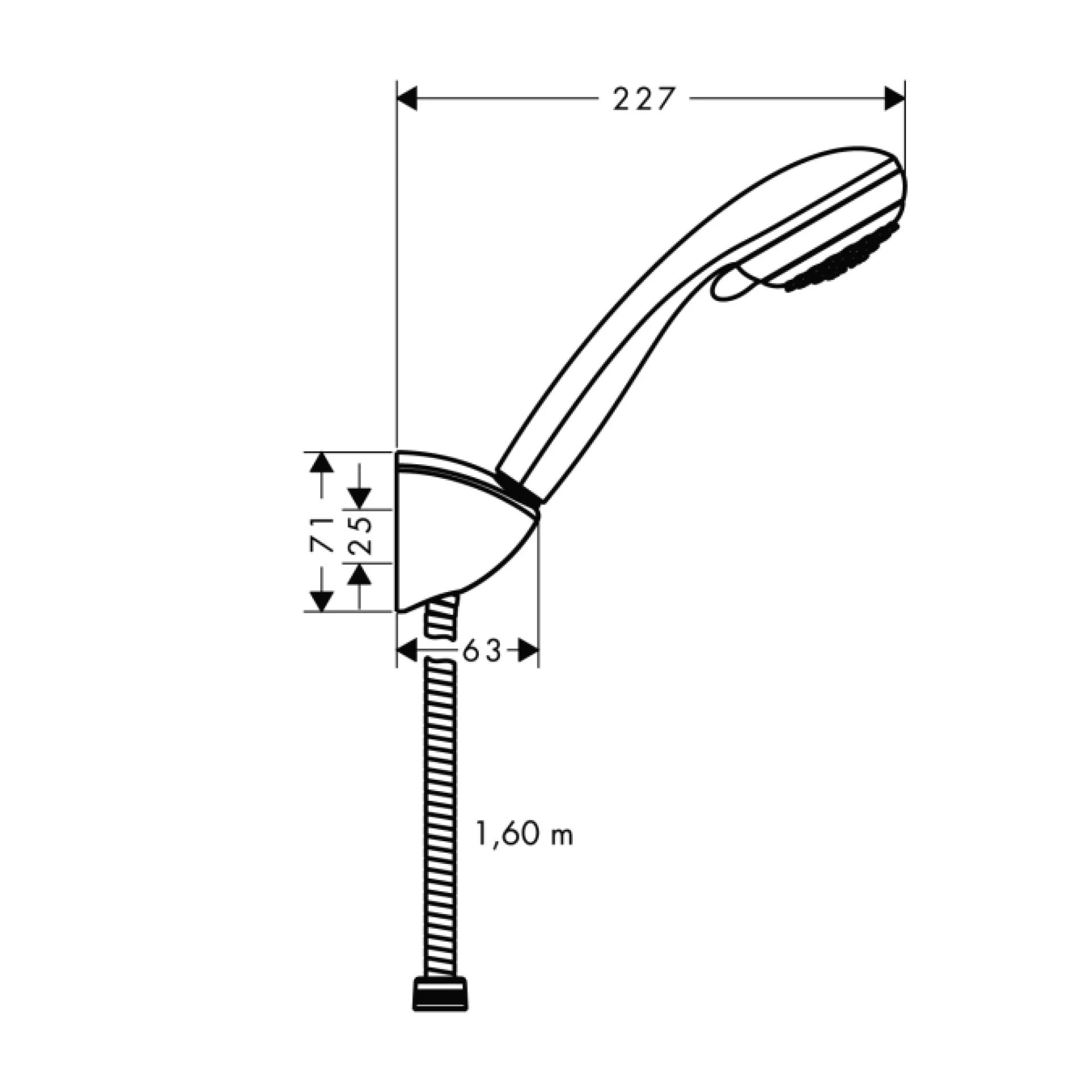 Фото - Душевой гарнитур хром Hansgrohe Crometta 27569000 - Hansgrohe