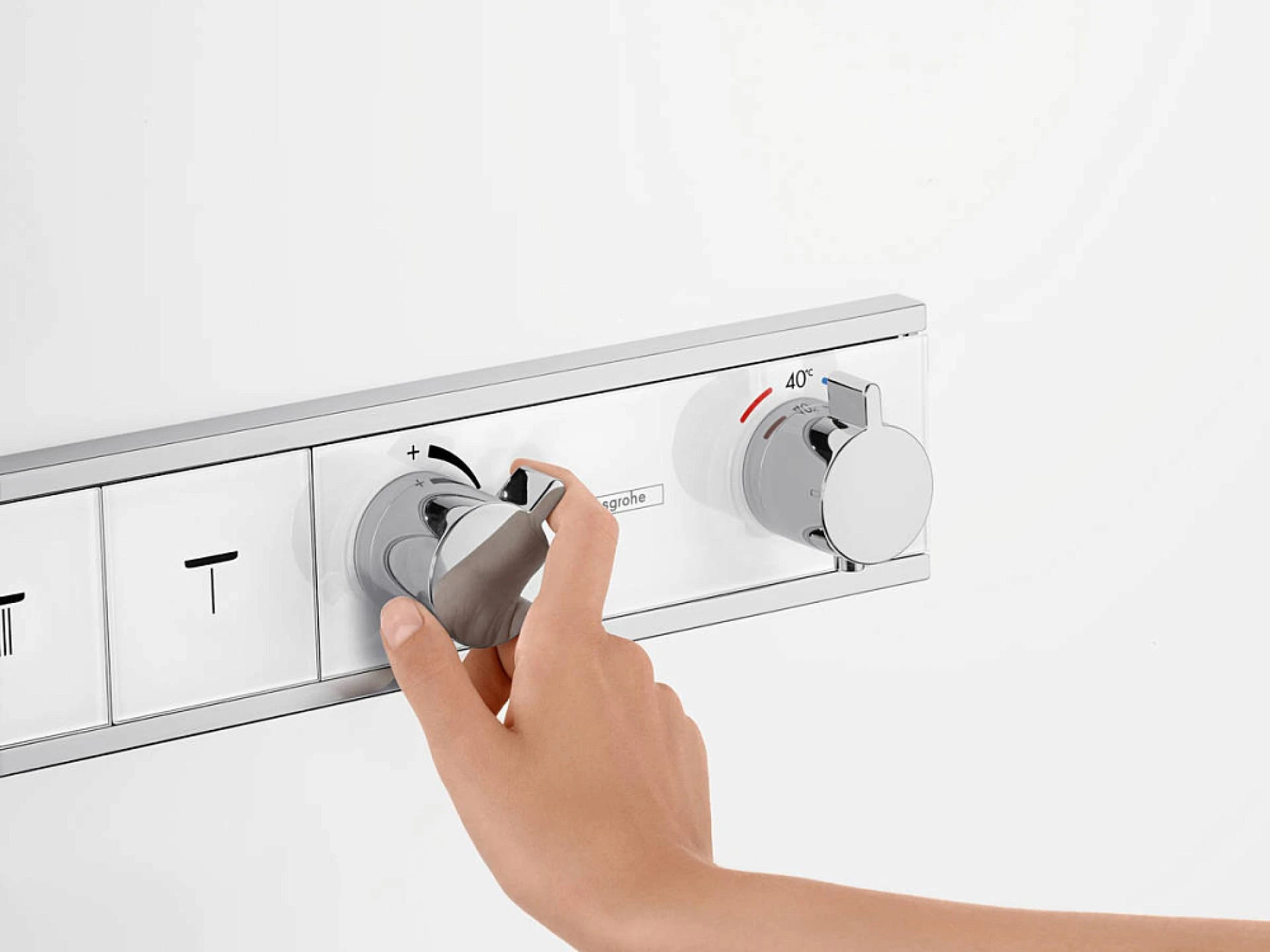 Фото - Термостат для душа Hansgrohe RainSelect 15357600, черный хром - Hansgrohe