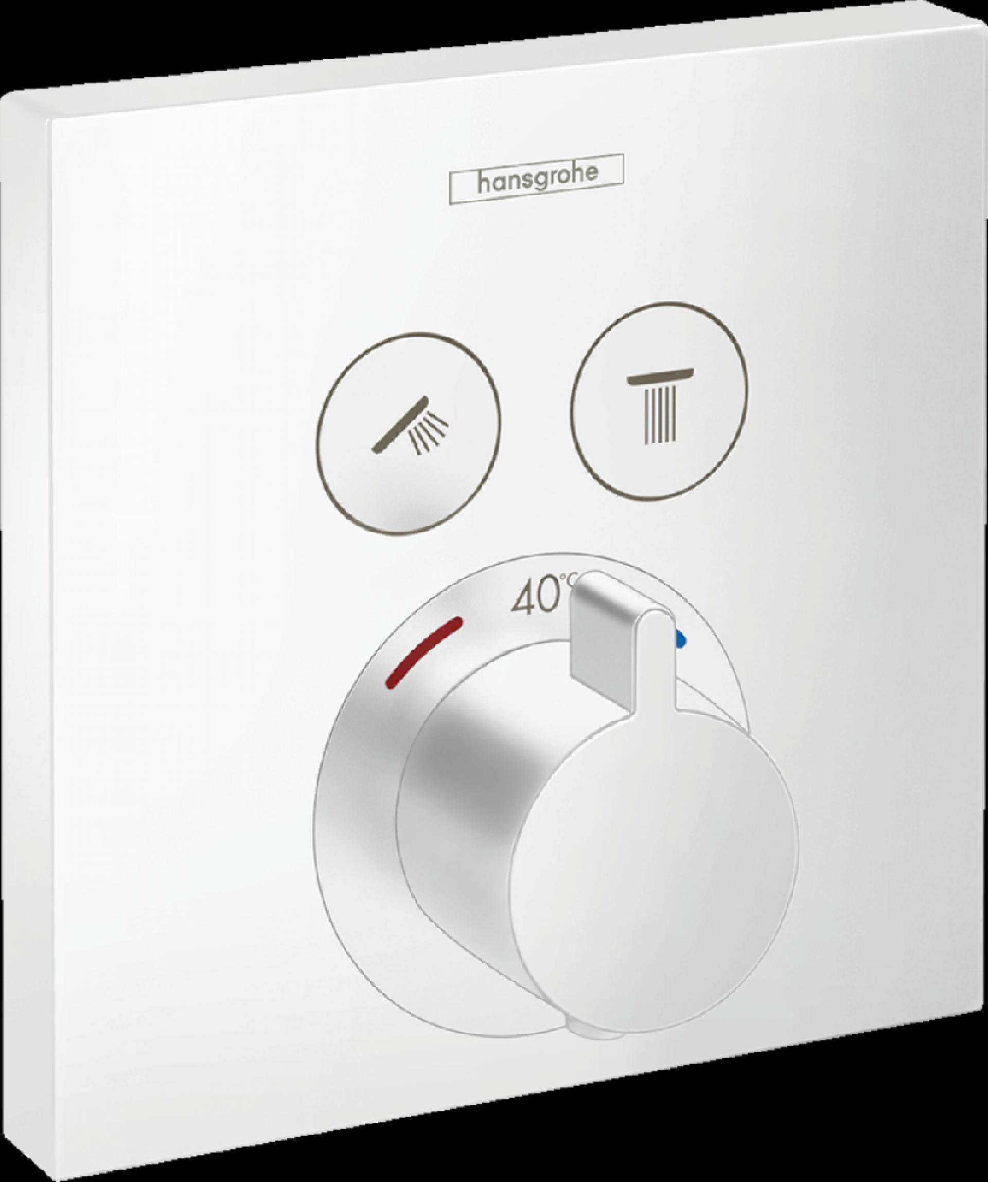 Термостат для душа Hansgrohe ShowerSelect 15763700, белый
