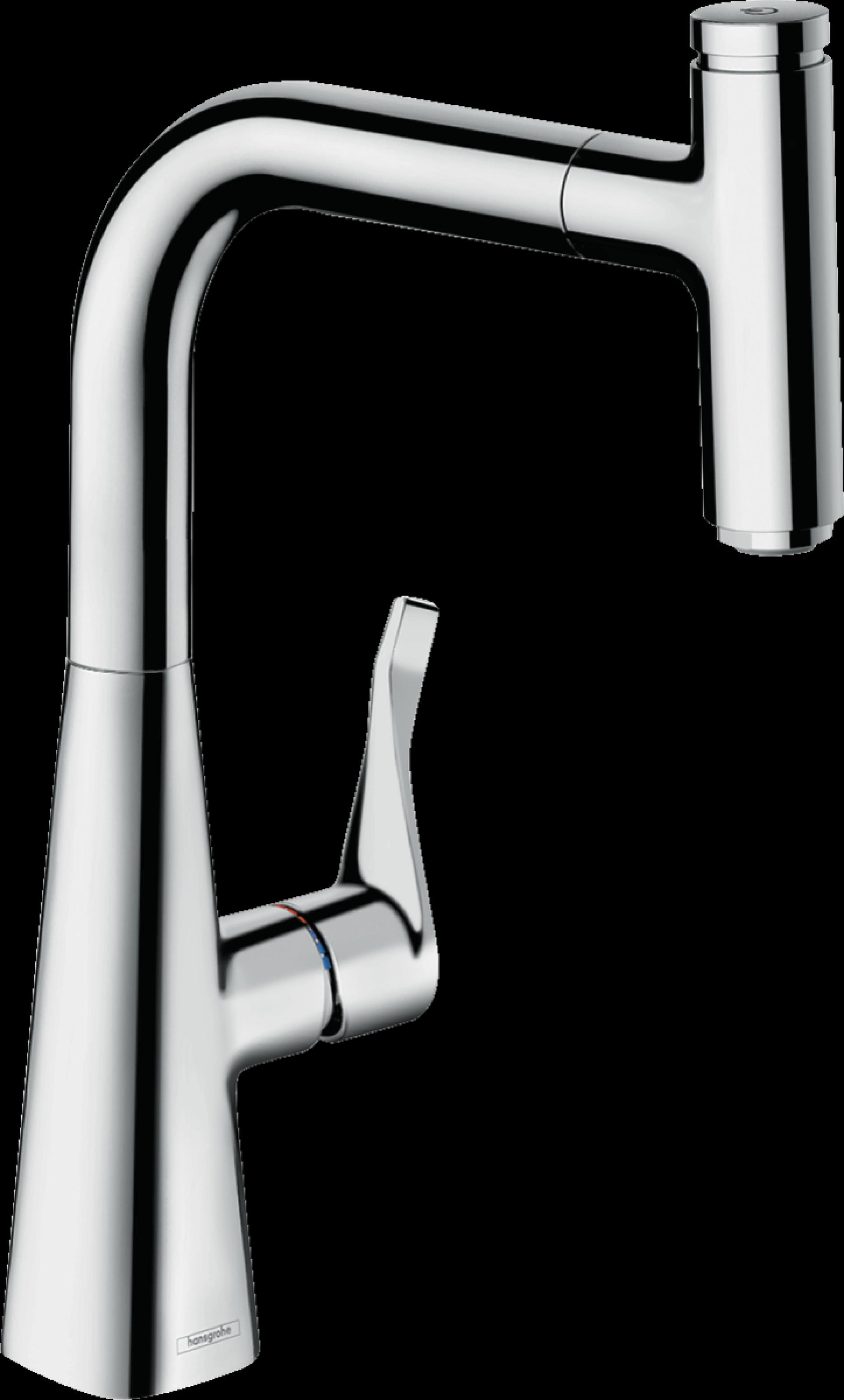 Смеситель для кухни Hansgrohe Metris Select 14857000, хром