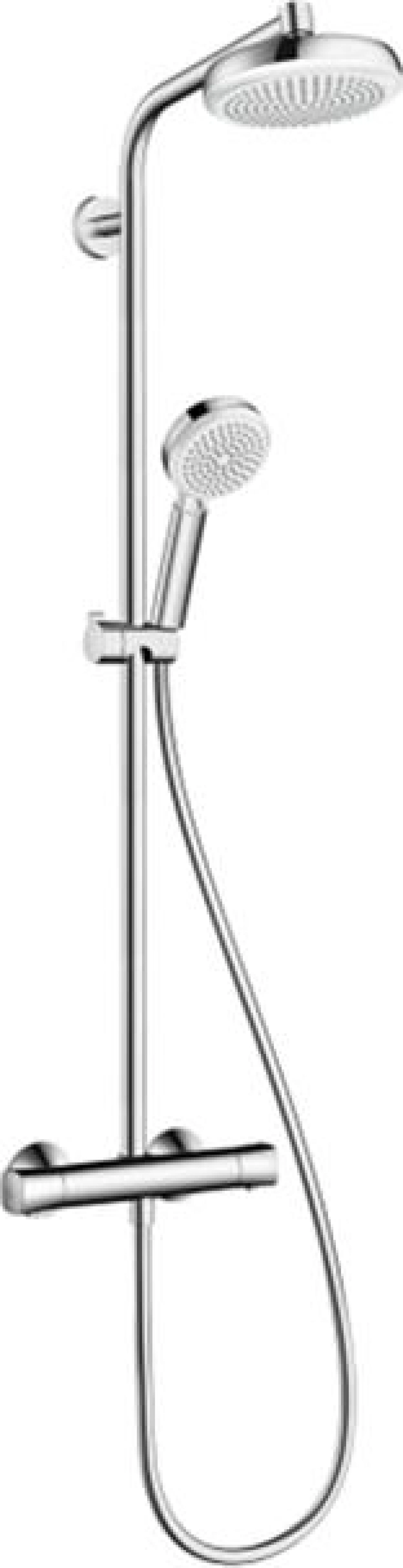 Фото - Душевая стойка Hansgrohe Crometta 160 1 Jet 27264400 с термостатом - Hansgrohe