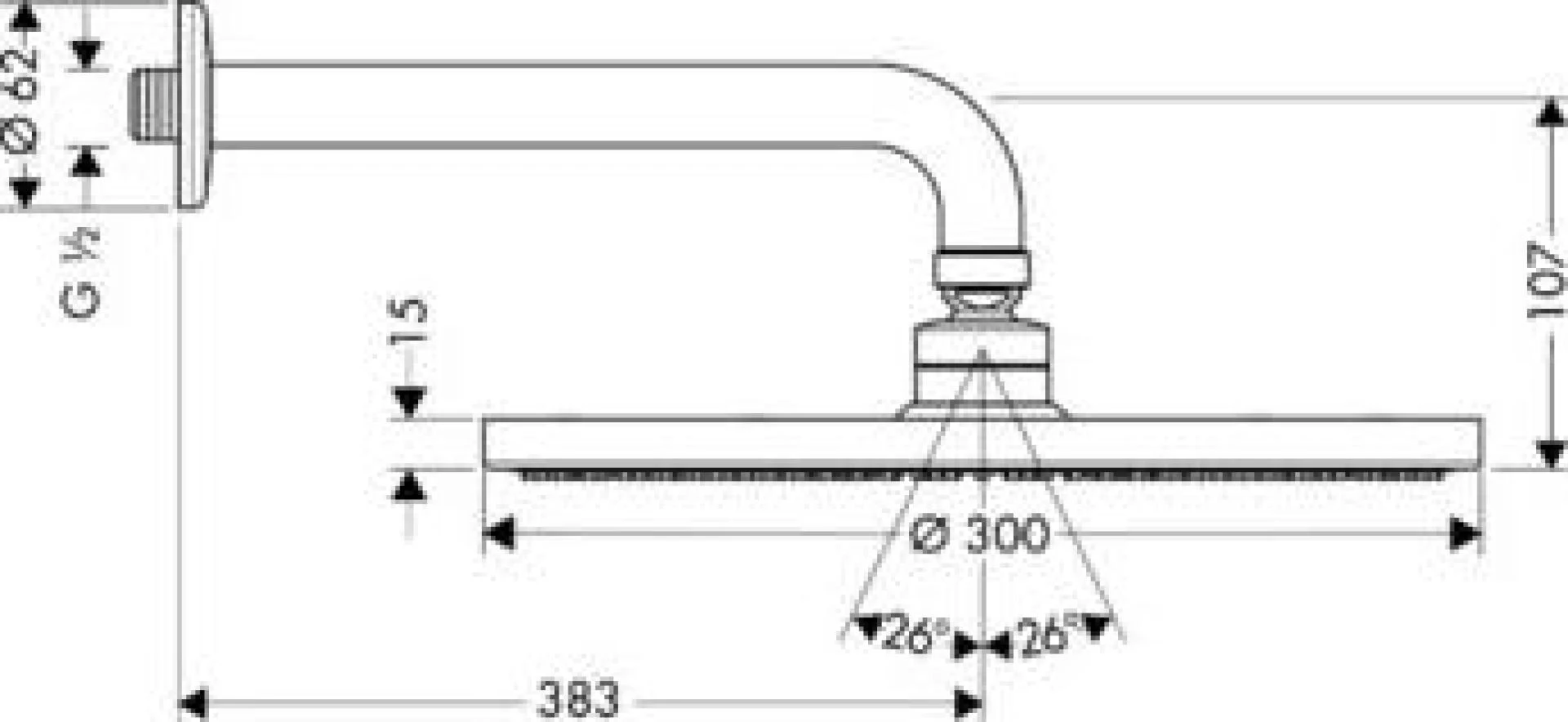 Фото - Тропический душ Hansgrohe Raindance AIR 27493000 - Hansgrohe