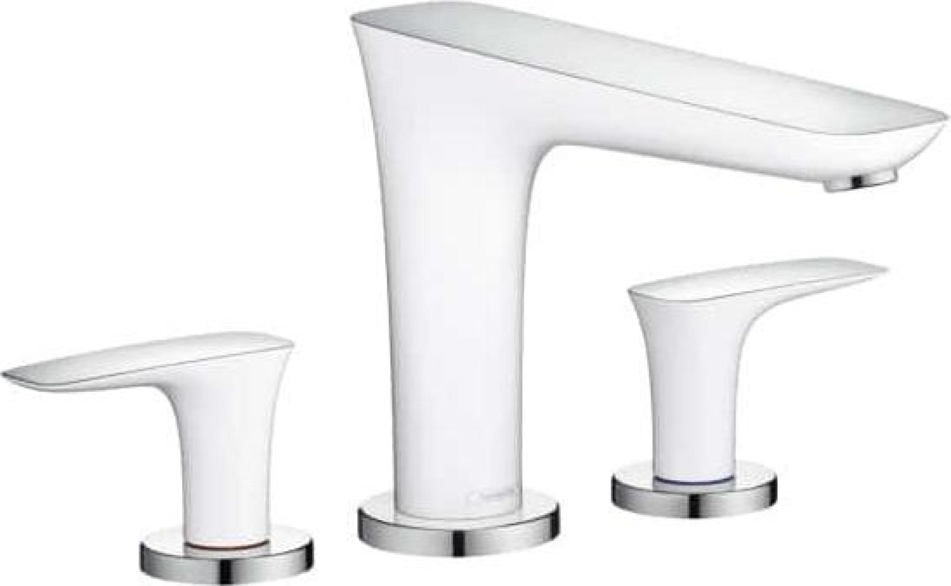 Смеситель на край ванны Hansgrohe PuraVida 15448400, белый хром