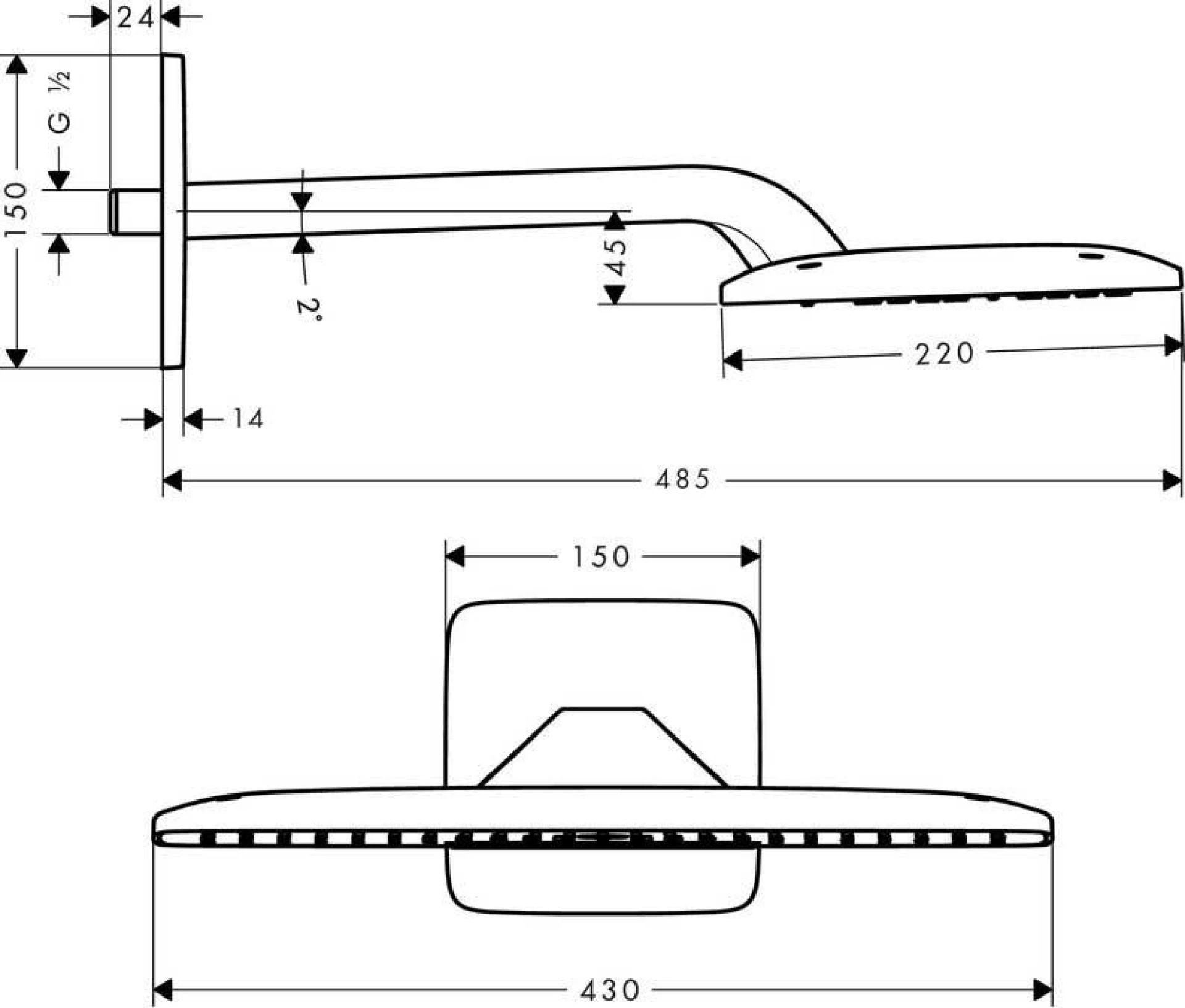 Фото - Тропический душ Hansgrohe Raindance E Air 27372000 - Hansgrohe