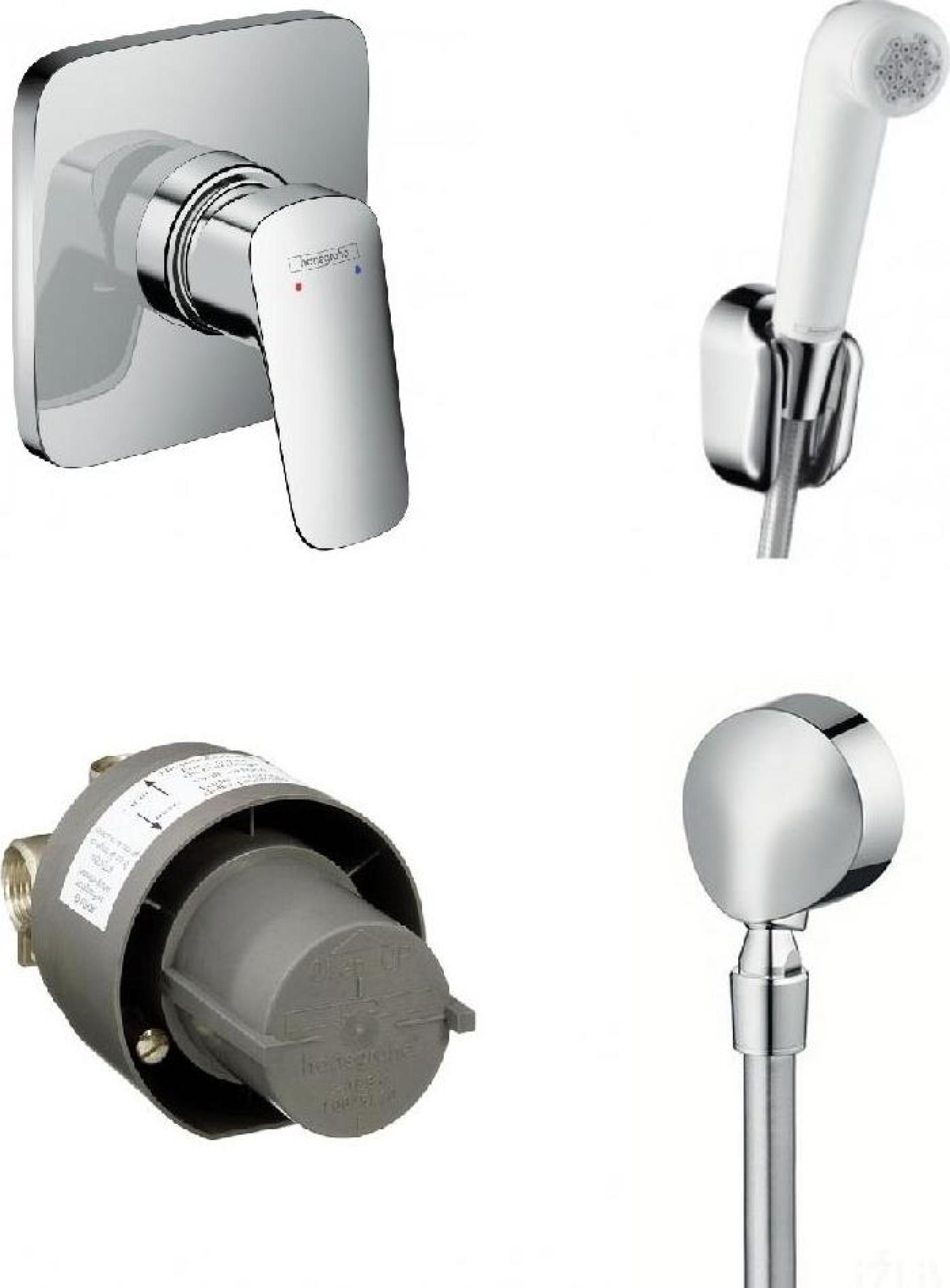 Душевой комплект Hansgrohe Set logis (71604000+13620180+27454000+32127000)