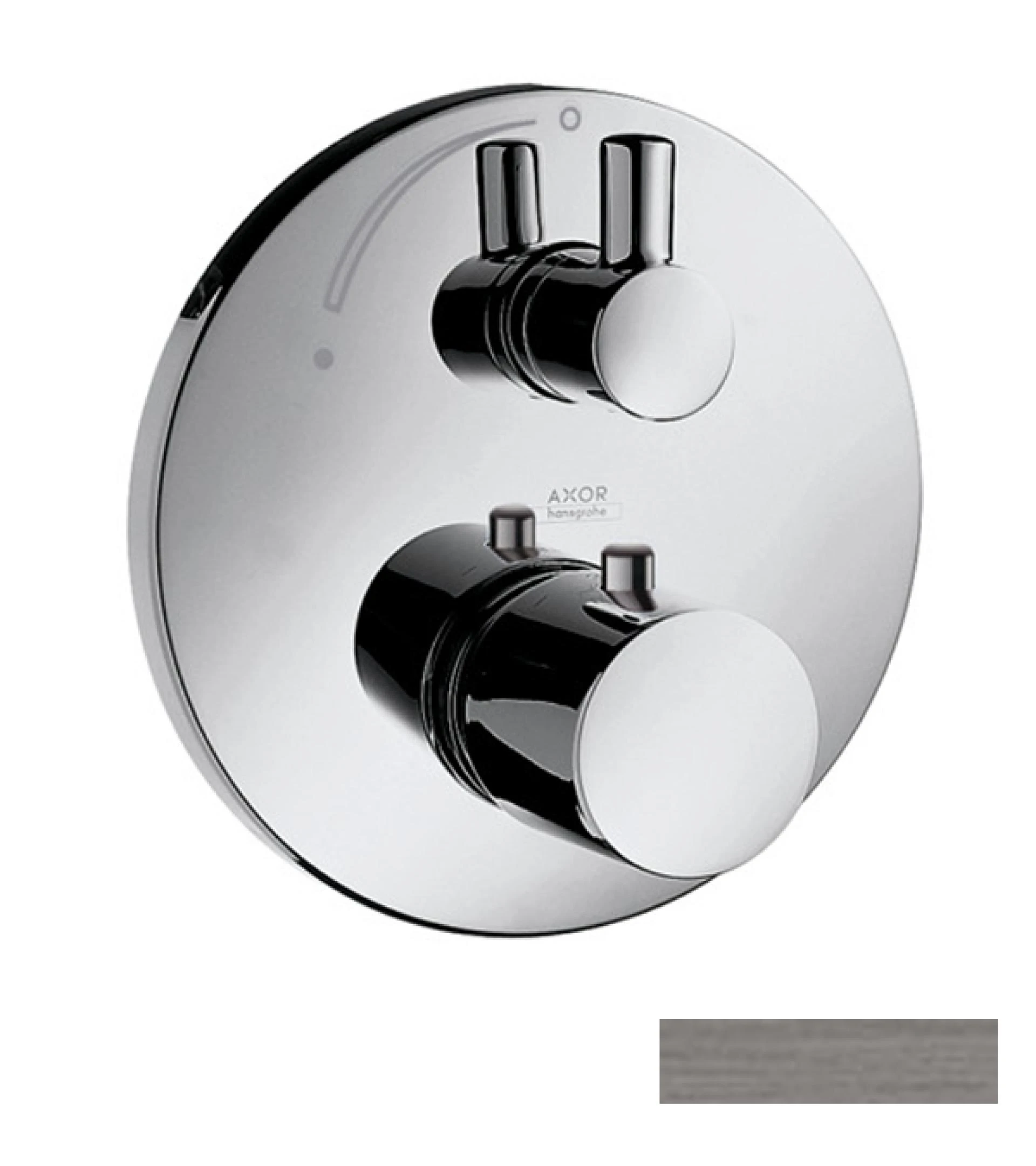 Фото - Термостат для душа Axor Uno 38700340, черный хром - Hansgrohe