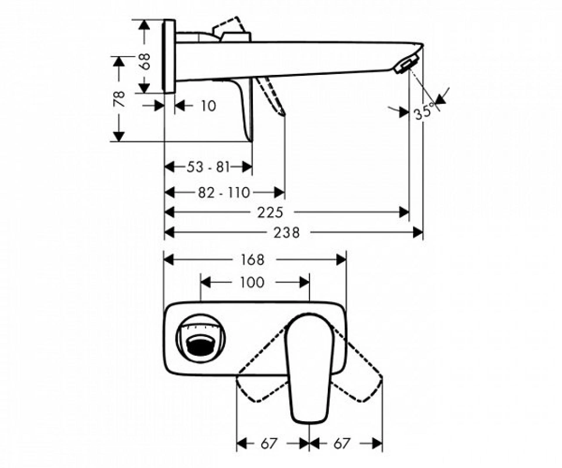 Фото - Смеситель для раковины Hansgrohe Talis E 71734000 - Hansgrohe