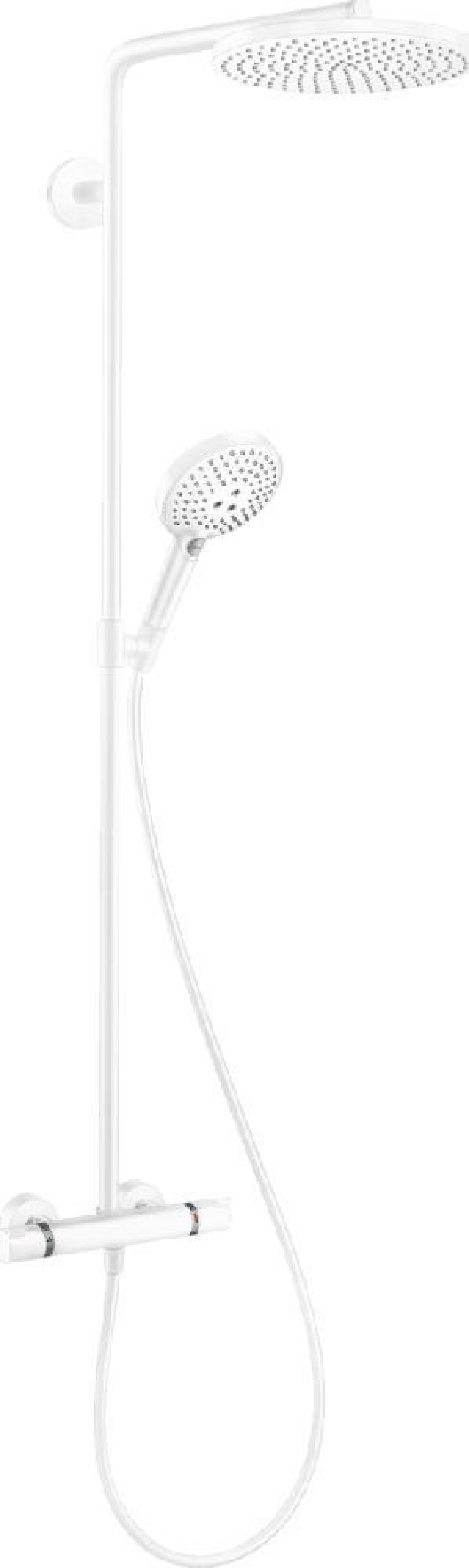 Душевая стойка Hansgrohe Raindance S Showerpipe 240 PowderRain 1jet 27633700 матовый белый