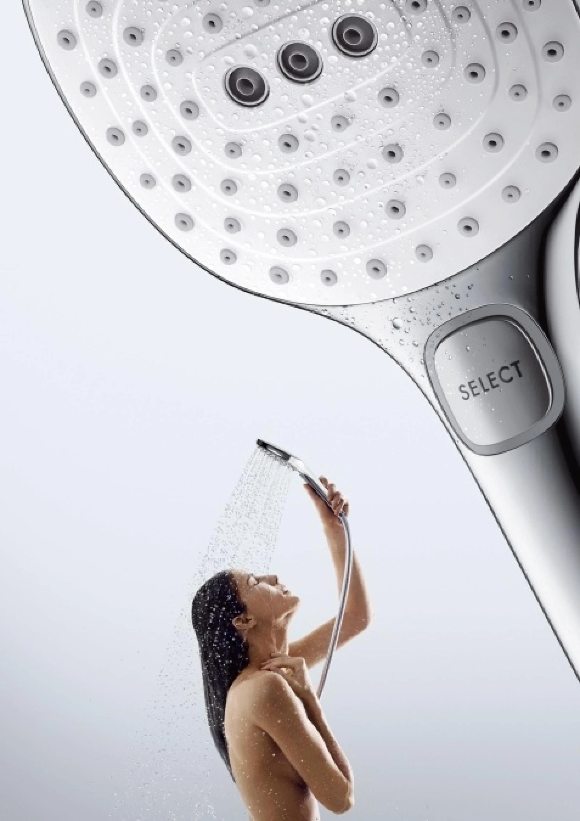 Фото - Ручной душ 120 мм хром/белый Hansgrohe Raindance Select 26521400 - Hansgrohe