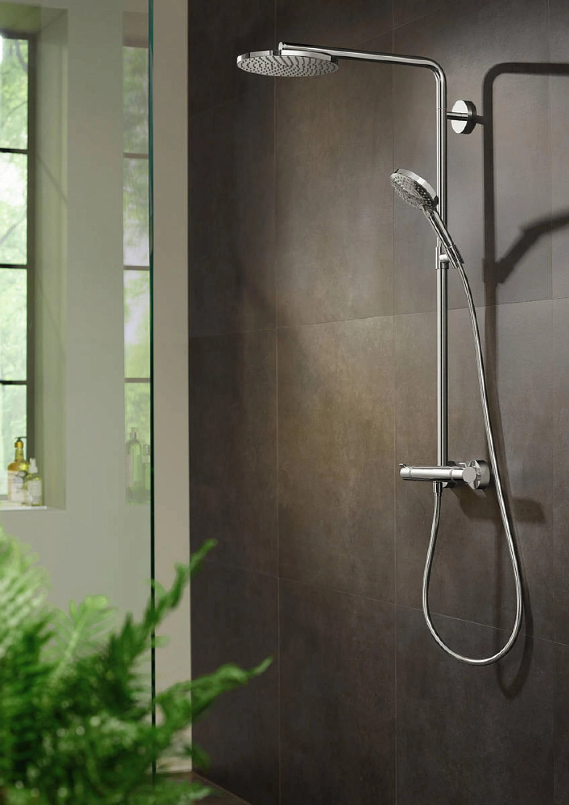 Фото - Душевая система Hansgrohe Raindance Select S 27633990, золото - Hansgrohe