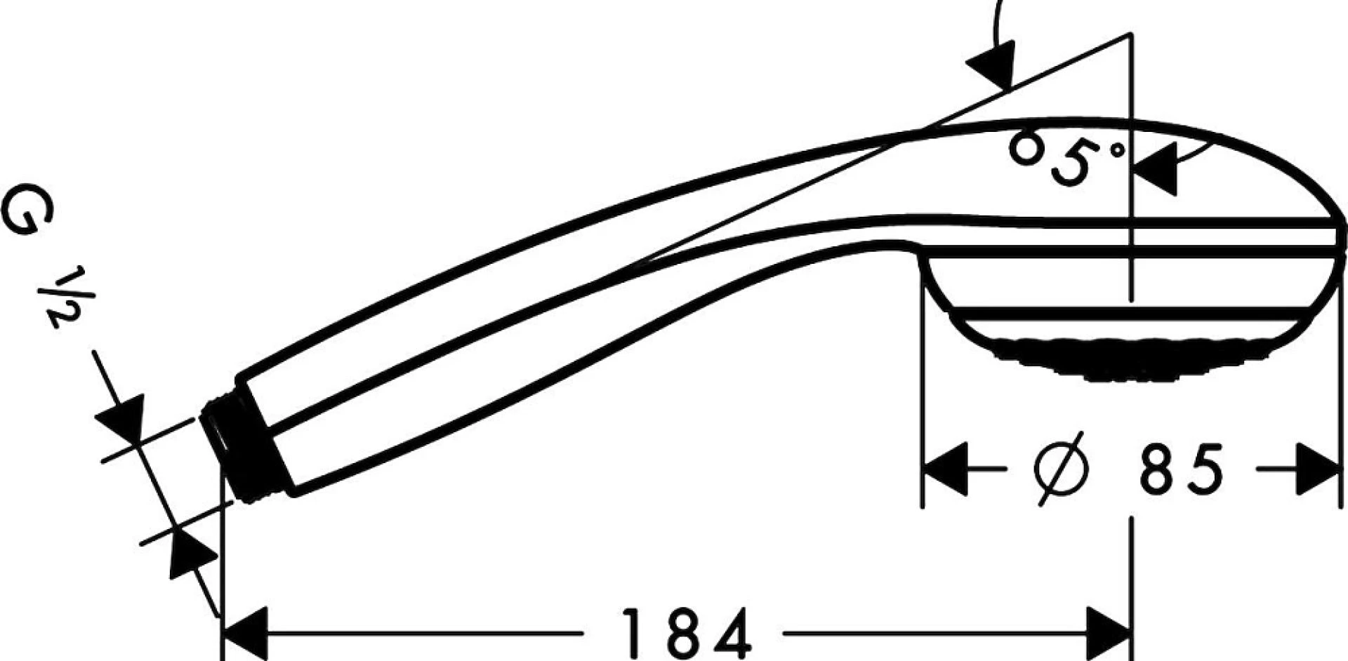 Фото - Ручной душ Hansgrohe Crometta 85 1jet 28585000 - Hansgrohe