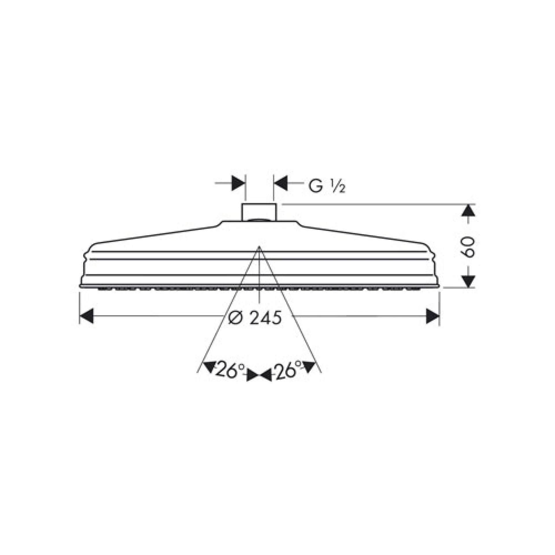 Фото - Верхний душ 240мм Axor Carlton 28474820 никель - Hansgrohe