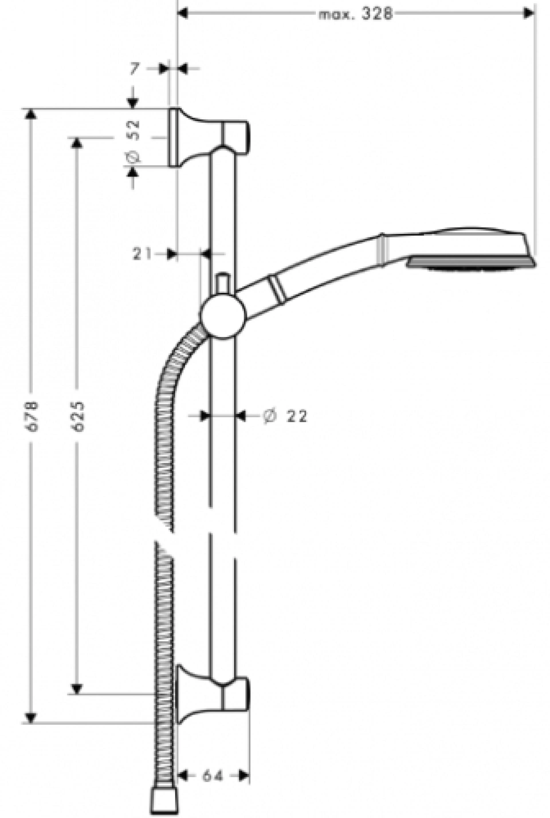 Фото - Душевой гарнитур Hansgrohe Croma 27769000 - Hansgrohe