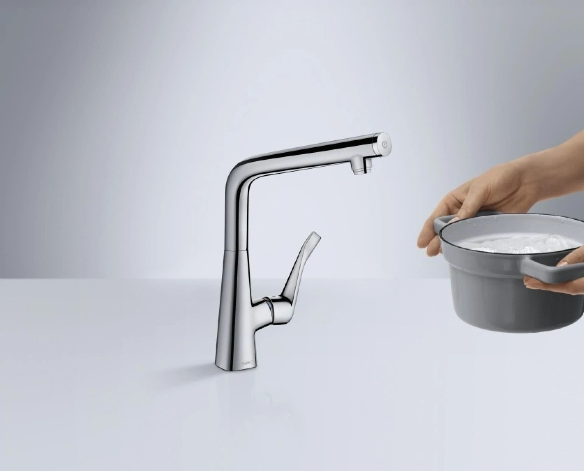 Фото - Смеситель Hansgrohe Metris Select 14883000 для кухонной мойки - Hansgrohe