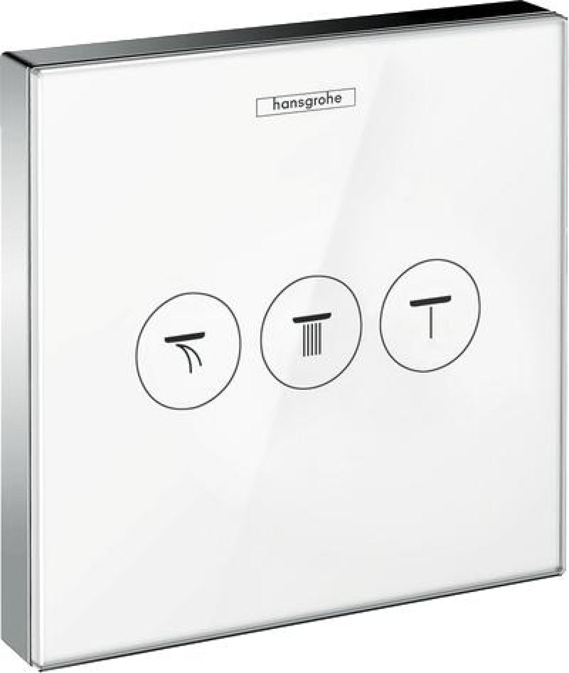 Переключатель потоков Hansgrohe ShowerSelect 15736400 на три потребителя белый