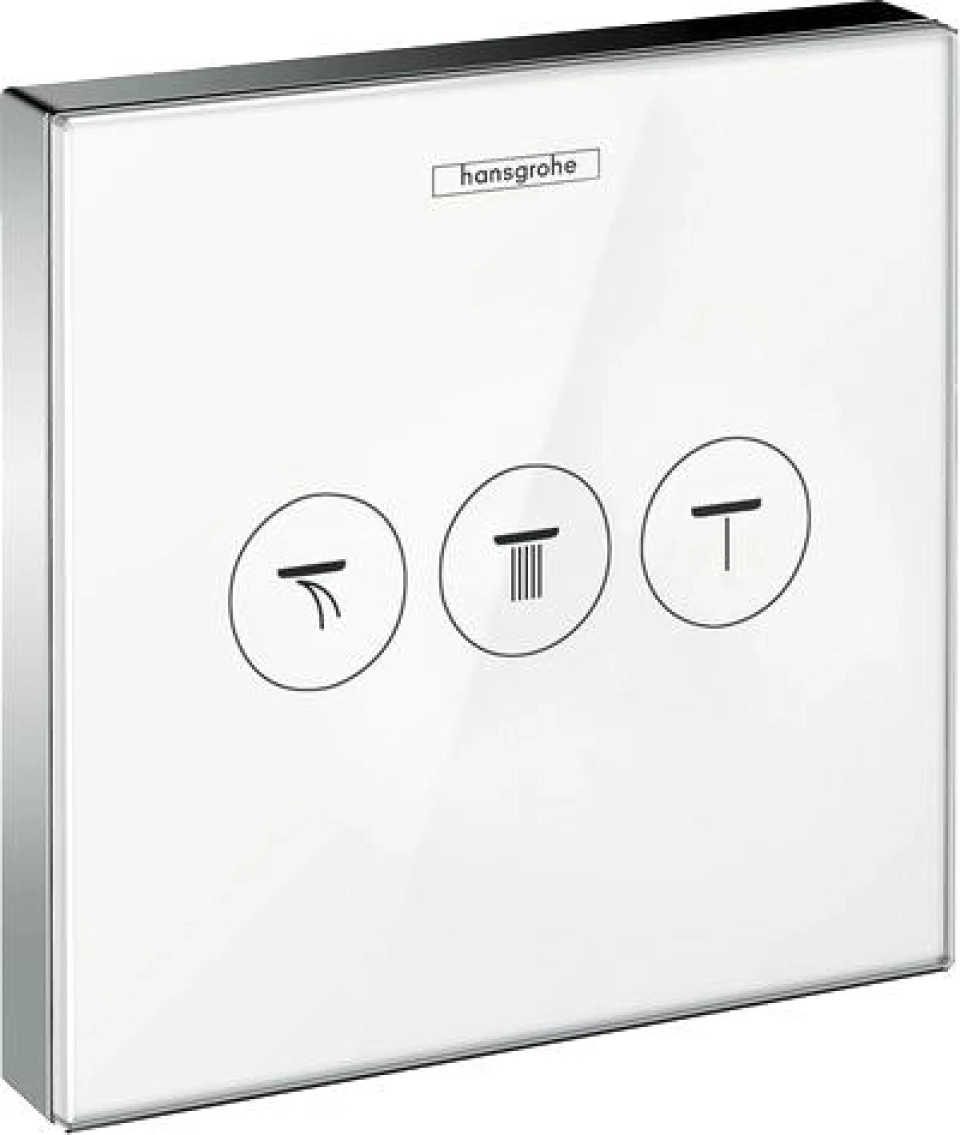 Фото - Переключатель потоков Hansgrohe ShowerSelect 15736400 на три потребителя белый - Hansgrohe